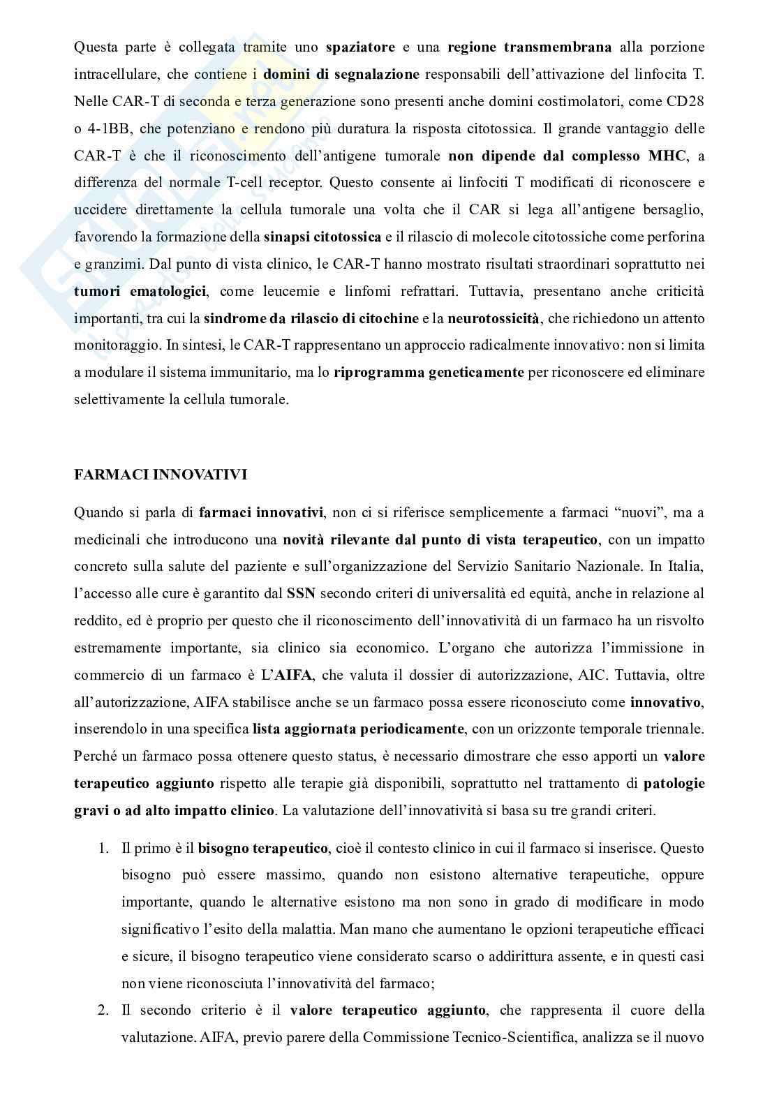 Chimica dei farmaci innovativi e biotecnologici Pag. 31