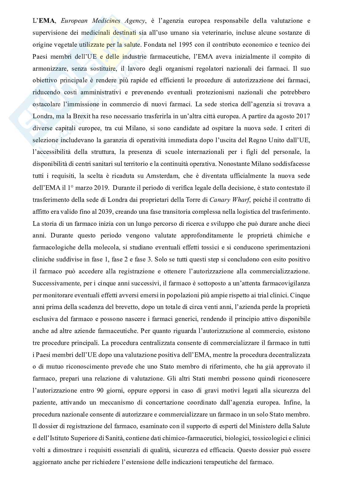 Chimica dei farmaci innovativi e biotecnologici Pag. 41