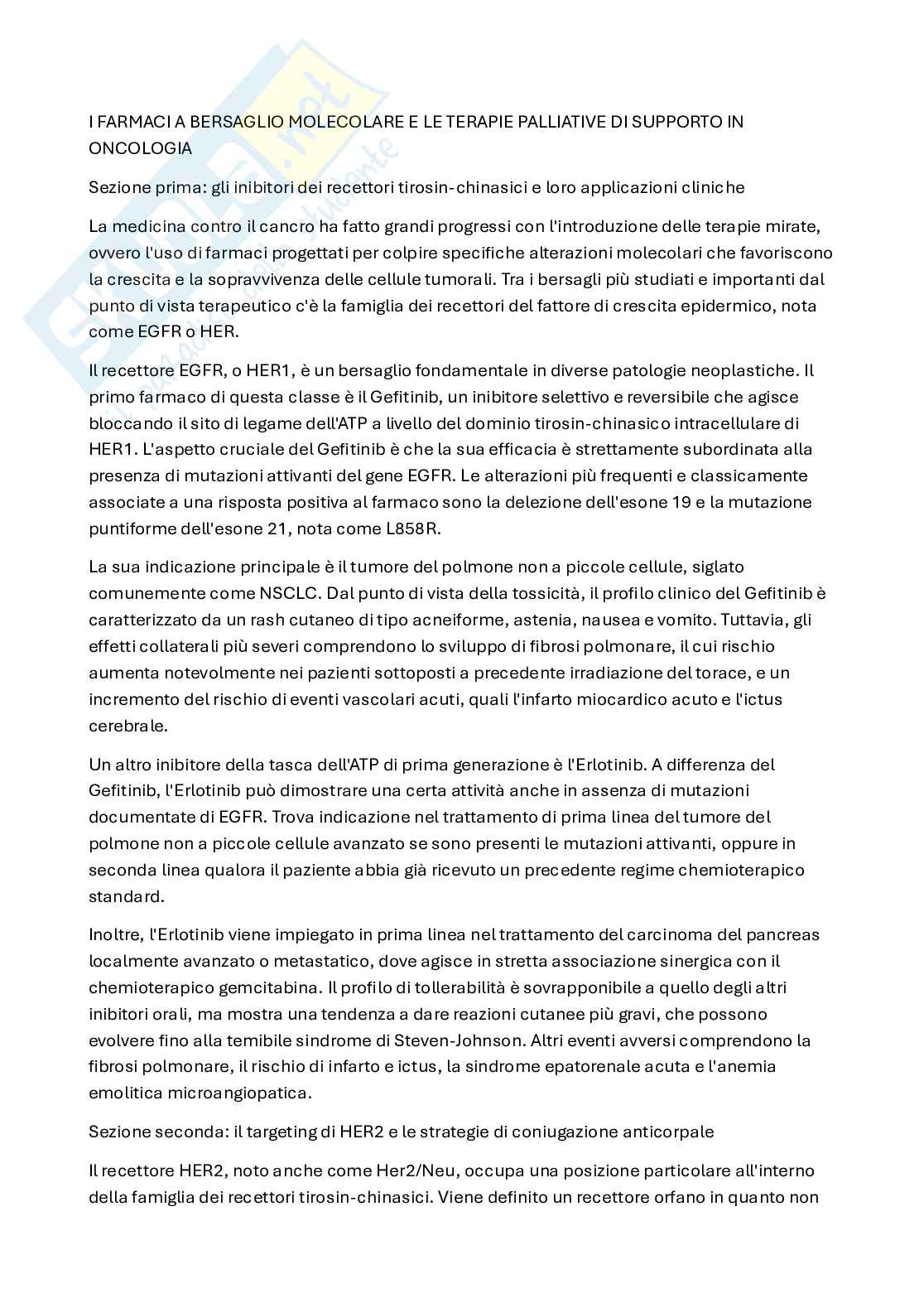 Farmaci a bersaglio molecolare in oncoematologia Pag. 1