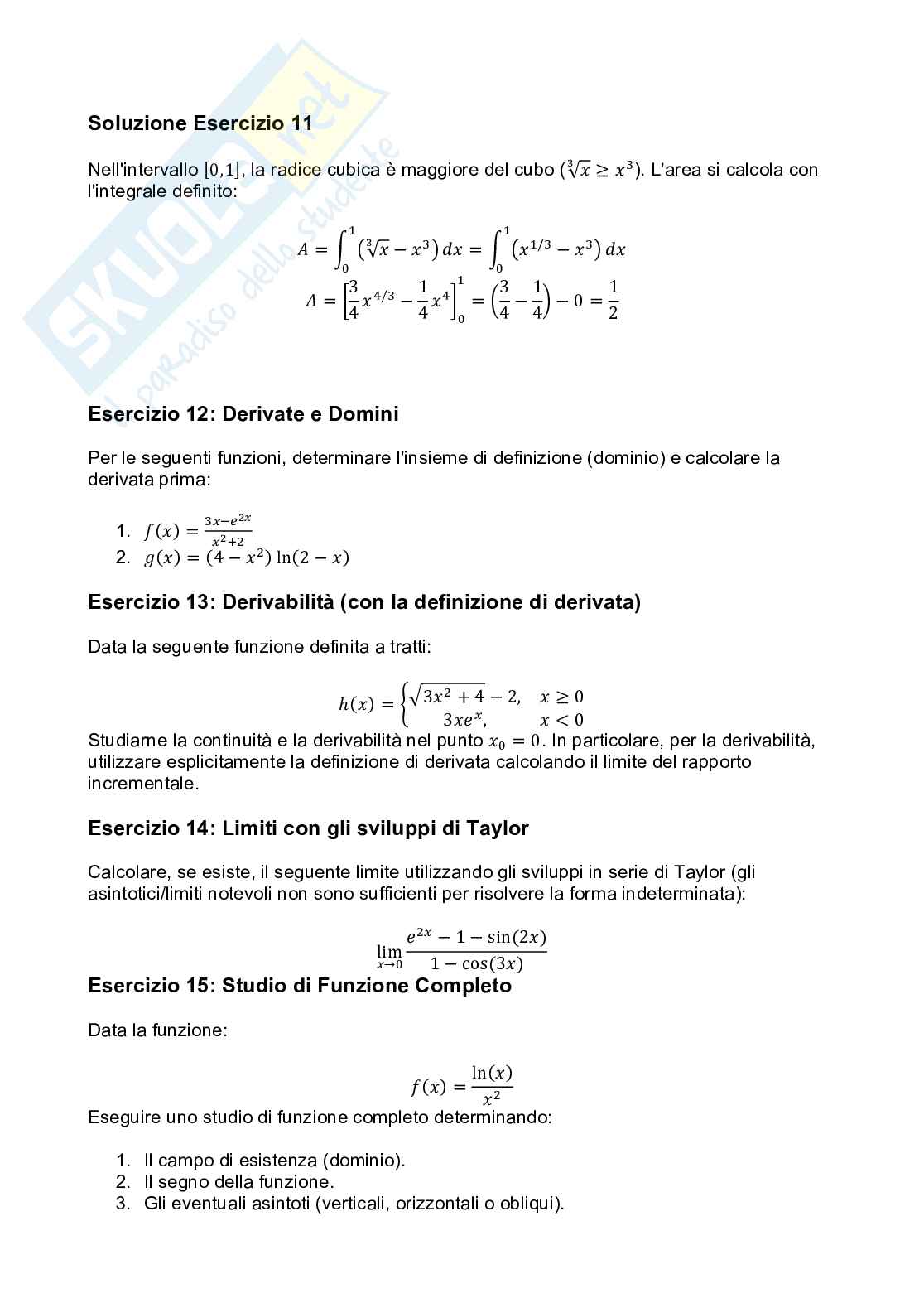 Esercizi Analisi 1 Pag. 6