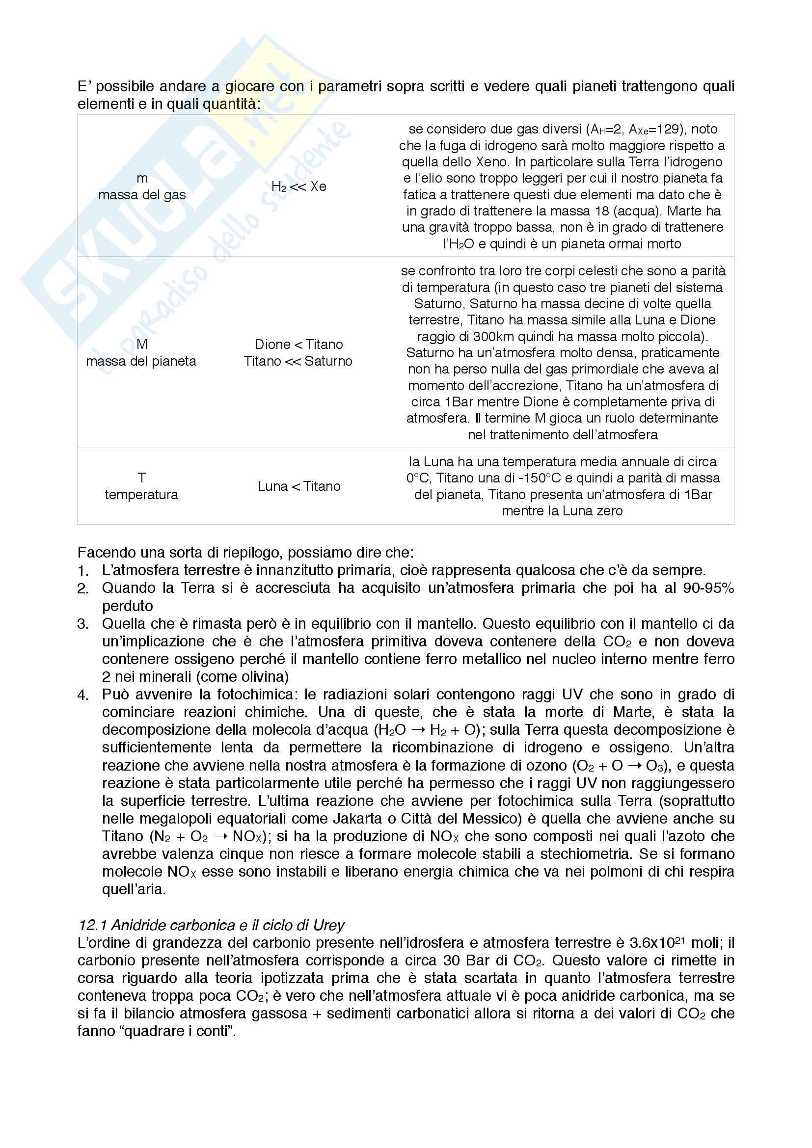 L'atmosfera terrestre e la sua evoluzione Pag. 2