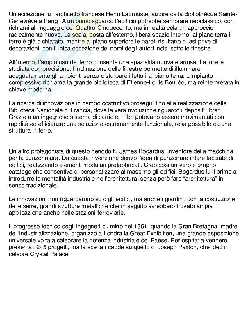 Storia dell’architettura contemporanea  Pag. 11