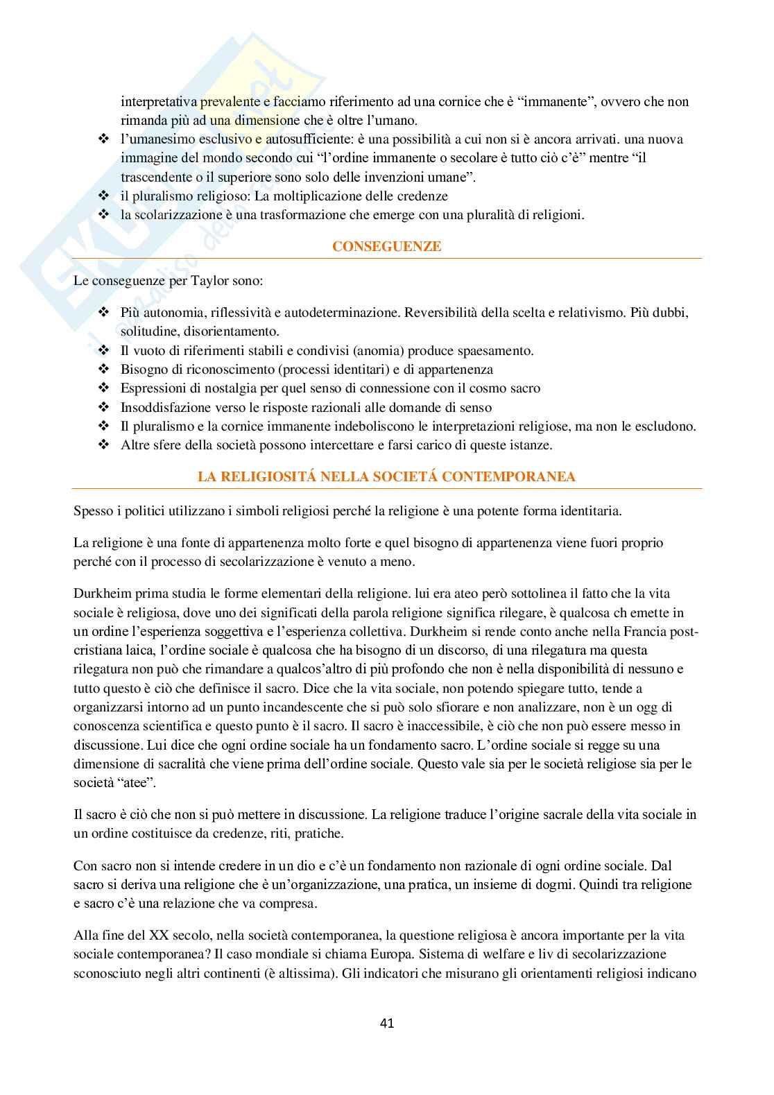 Appunti di Sociologia (Corso superiore) Pag. 41