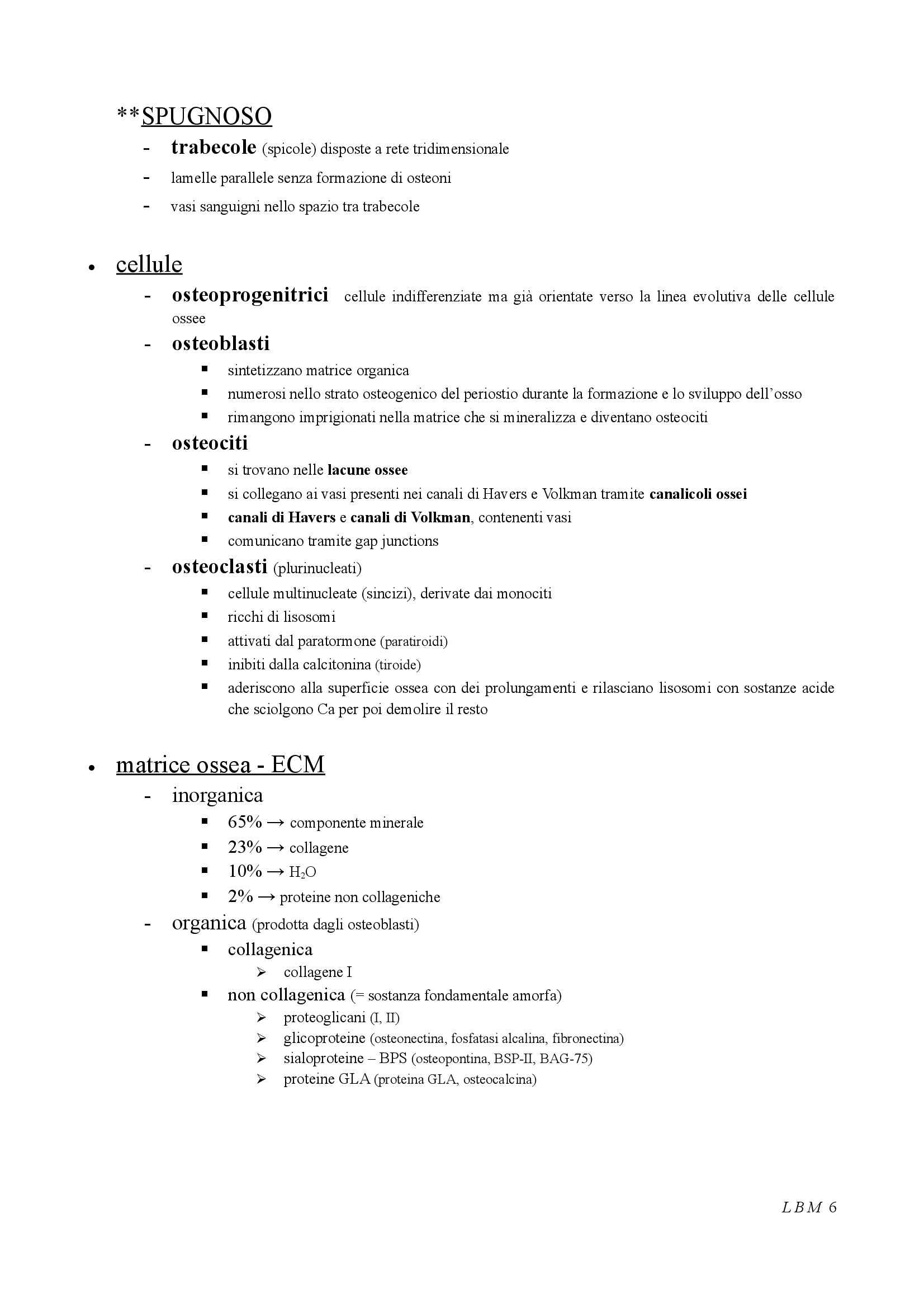 Istologia - tessuto connettivo Pag. 6