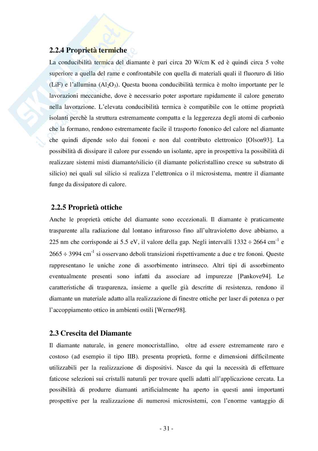 Rivelatori in diamante sintetico poli emonocristallino per radiazioni e particelle ionizzanti Pag. 31