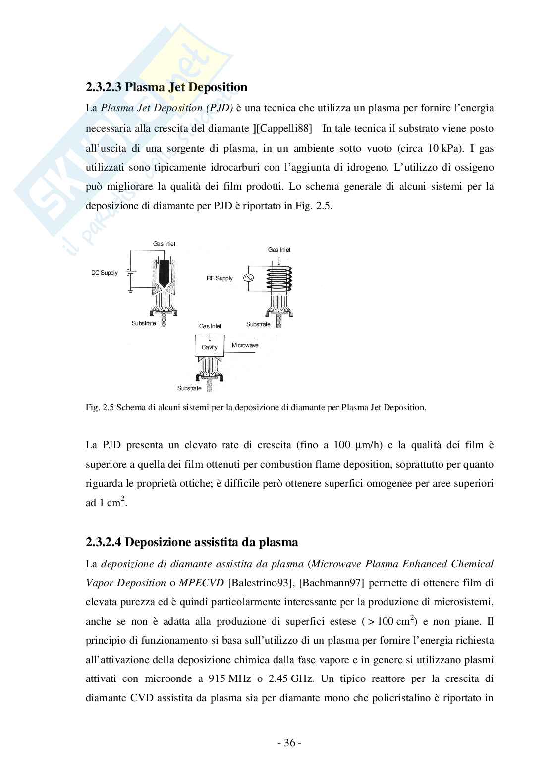 Rivelatori in diamante sintetico poli emonocristallino per radiazioni e particelle ionizzanti Pag. 36