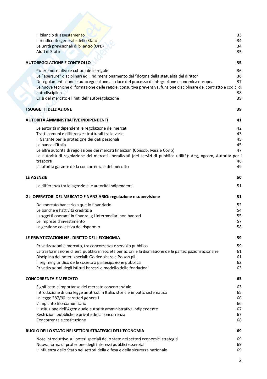 Riassunto esame Diritto pubblico comparato, Prof. Sepe Marco, libro consigliato Diritto pubblico dell’economia, Cedam, Padova, 2023, Pellegrini  Pag. 2