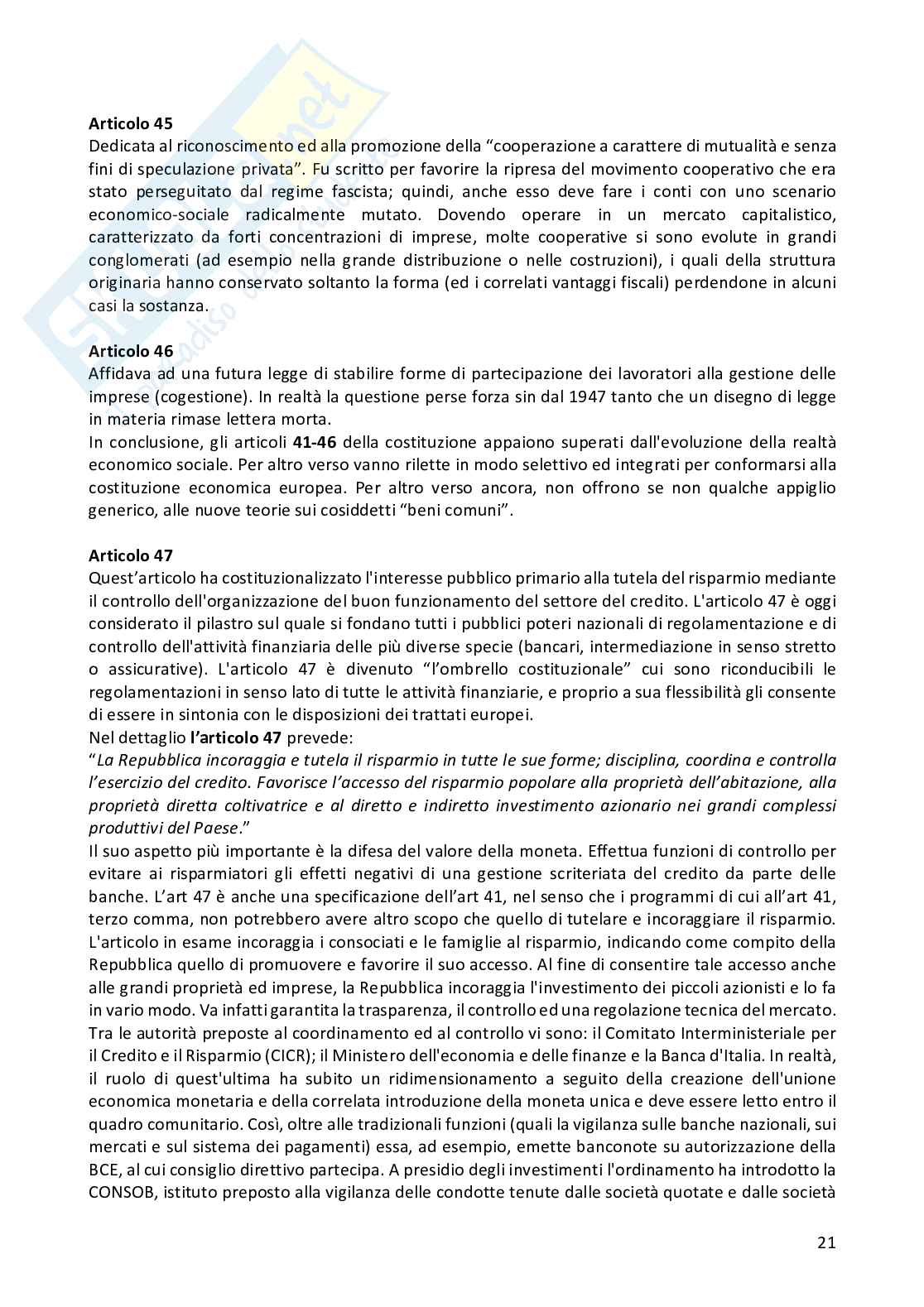 Riassunto esame Diritto pubblico comparato, Prof. Sepe Marco, libro consigliato Diritto pubblico dell’economia, Cedam, Padova, 2023, Pellegrini  Pag. 21