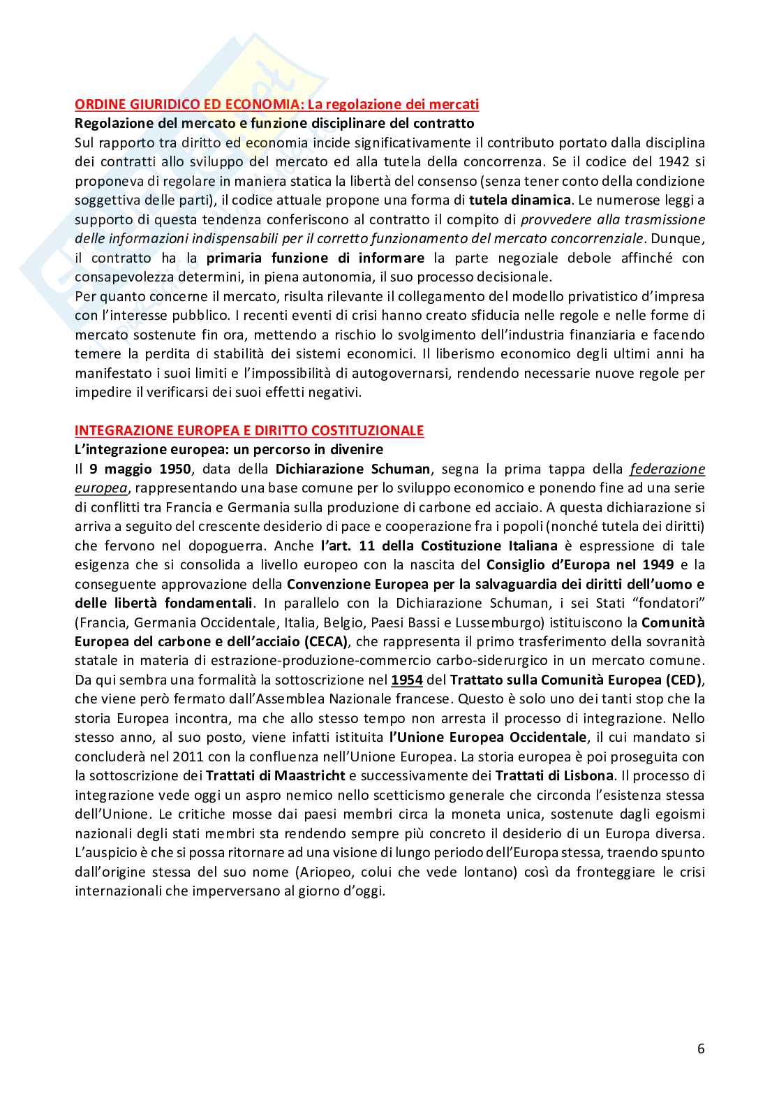 Riassunto esame Diritto pubblico comparato, Prof. Sepe Marco, libro consigliato Diritto pubblico dell’economia, Cedam, Padova, 2023, Pellegrini  Pag. 6