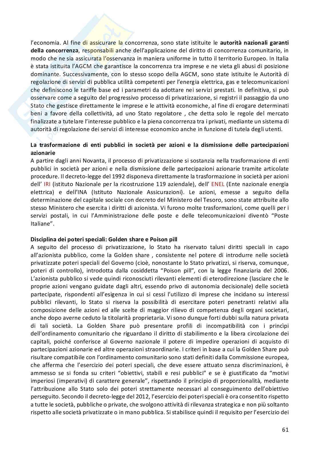 Riassunto esame Diritto pubblico comparato, Prof. Sepe Marco, libro consigliato Diritto pubblico dell’economia, Cedam, Padova, 2023, Pellegrini  Pag. 61