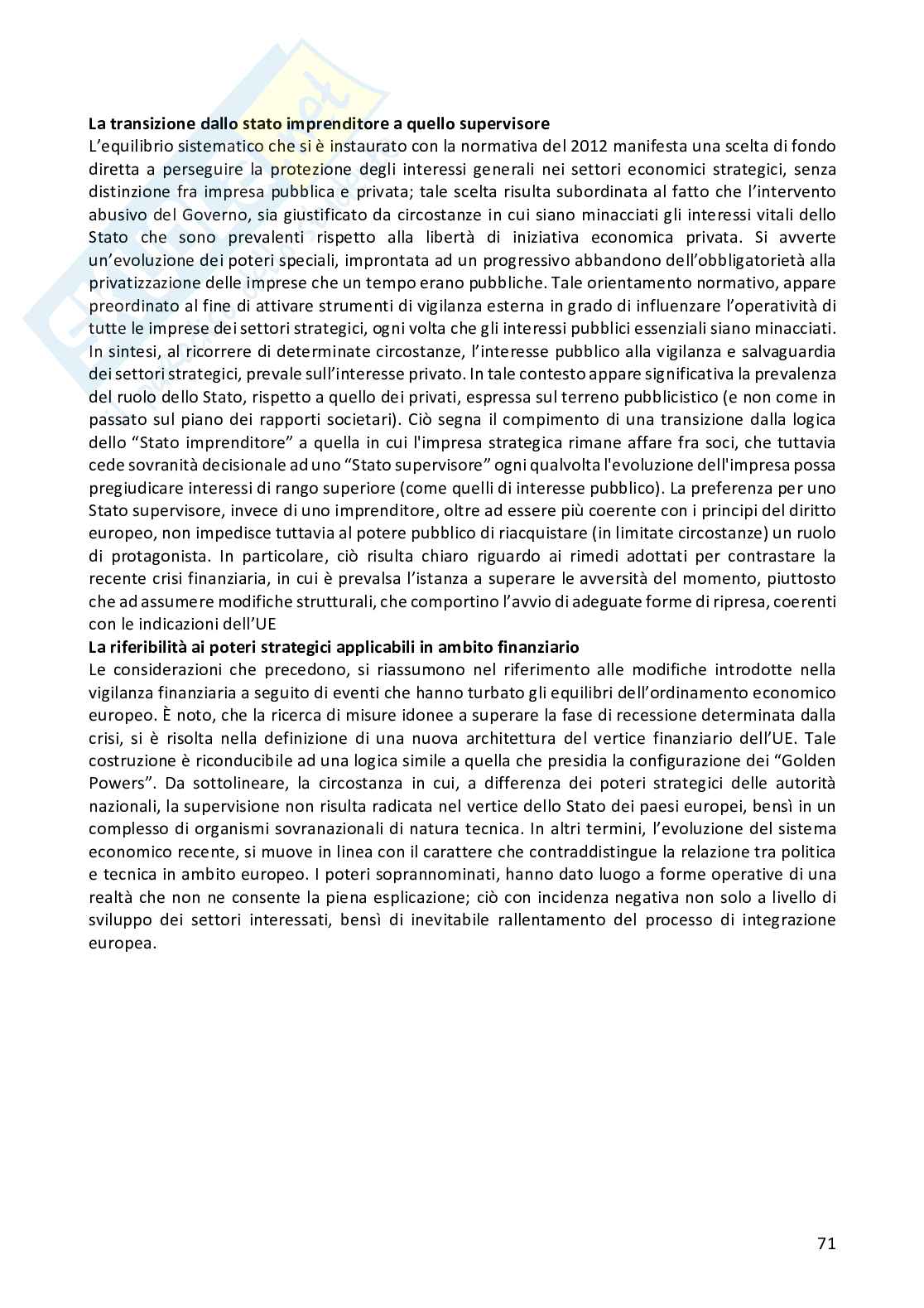 Riassunto esame Diritto pubblico comparato, Prof. Sepe Marco, libro consigliato Diritto pubblico dell’economia, Cedam, Padova, 2023, Pellegrini  Pag. 71