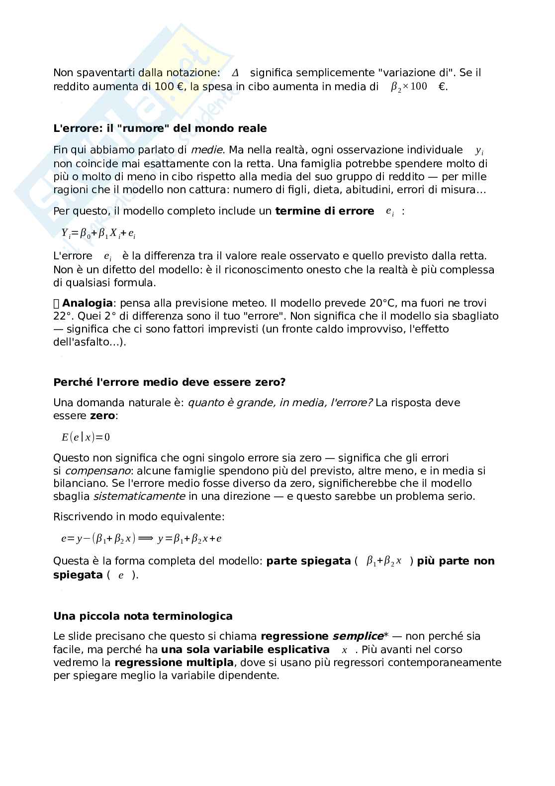 Modelli econometrici per la finanza Pag. 2