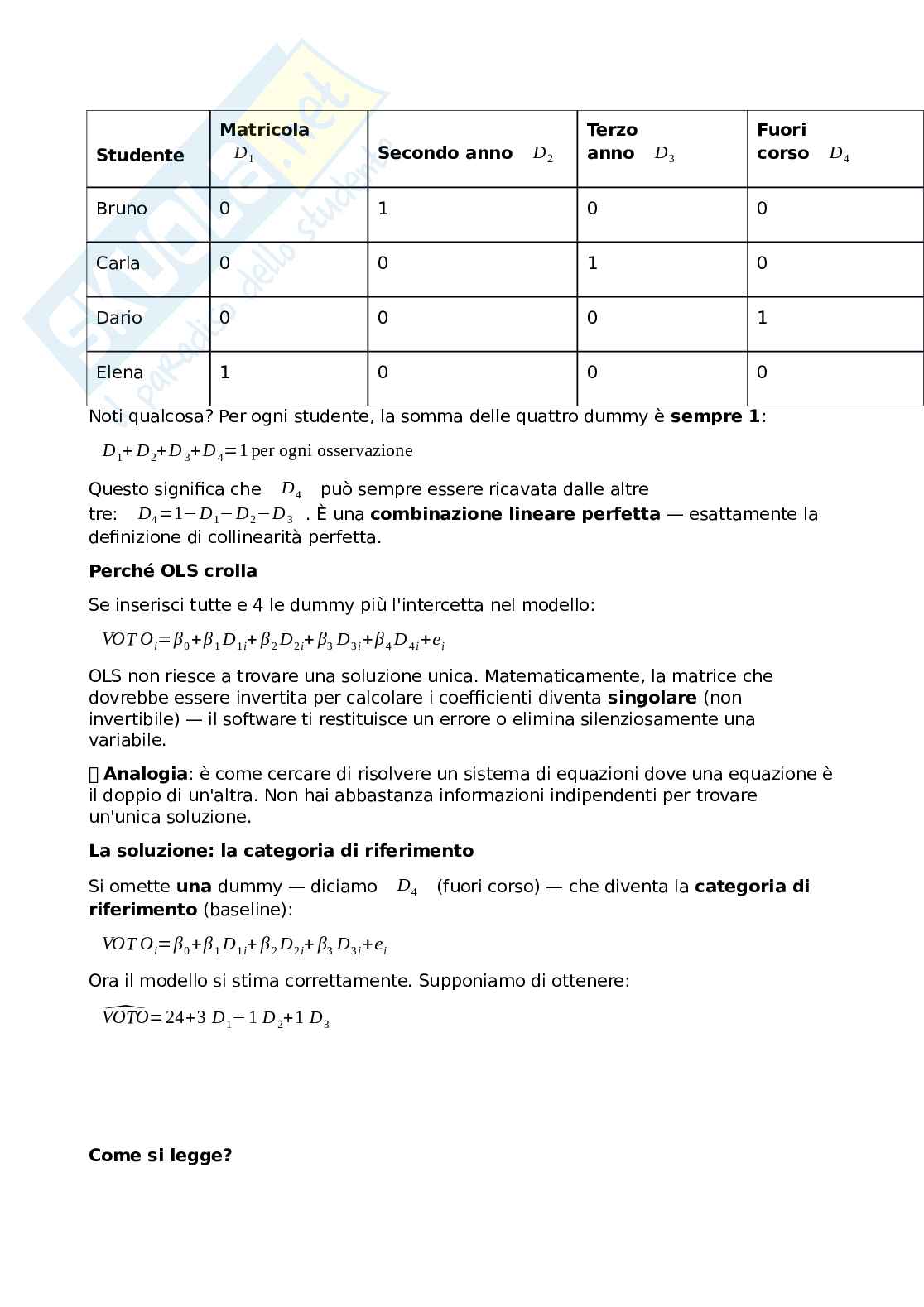 Modelli econometrici per la finanza Pag. 21