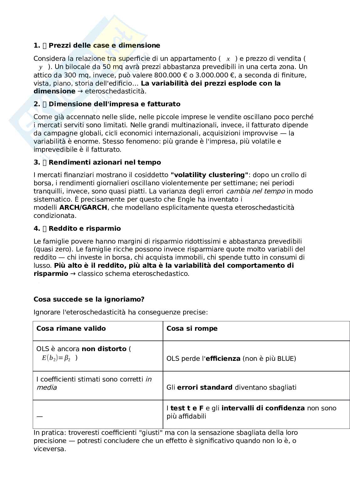 Modelli econometrici per la finanza Pag. 6