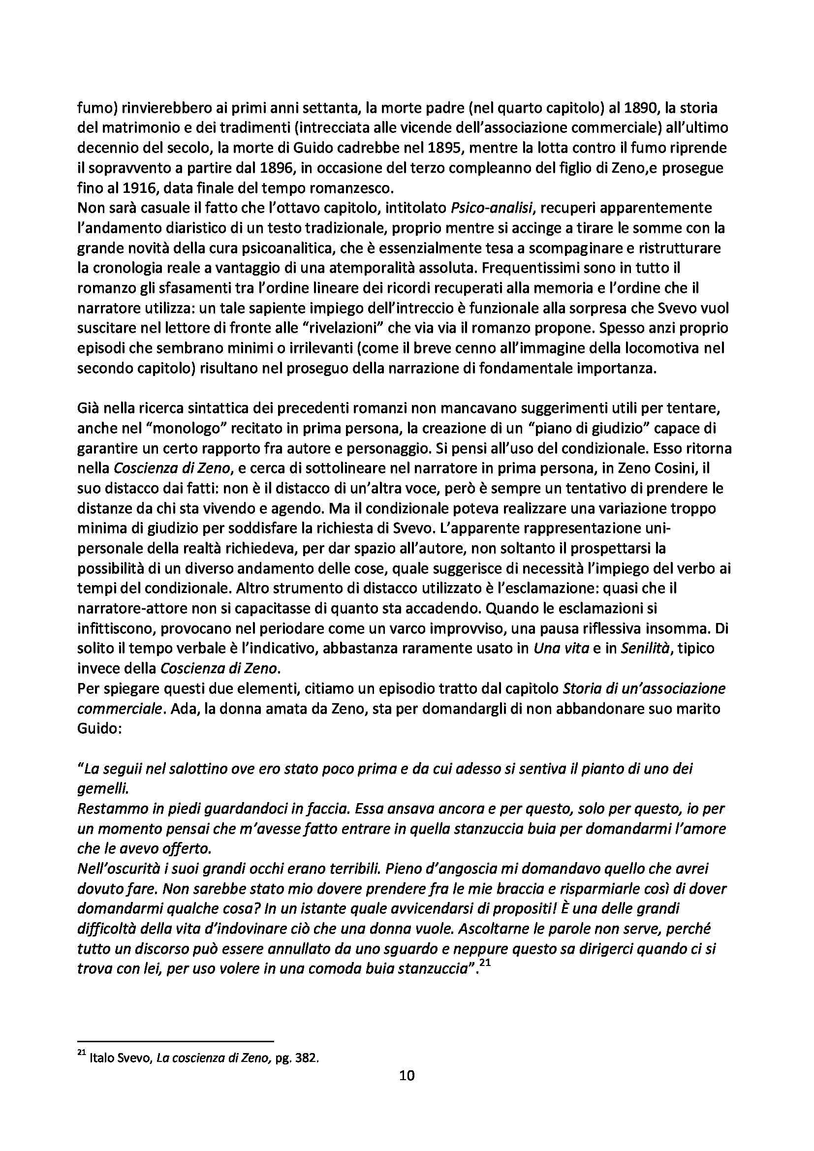 La Coscienza Di Zeno Pdf Riassunto