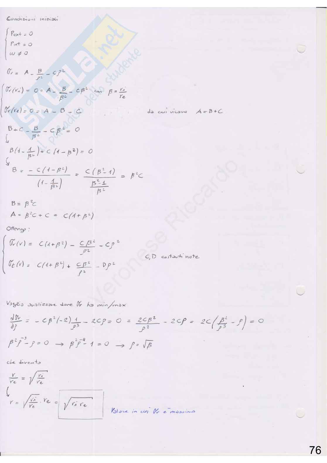 Appunti di Costruzione di macchine + esercizi Pag. 76