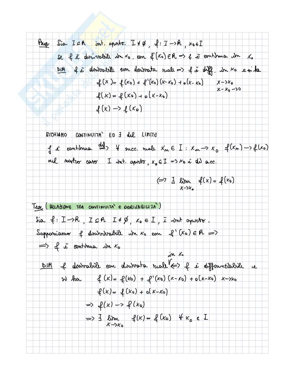 Riassunto esame Analisi matematica t-a, Prof. Vecchi Eugenio, libro consigliato Analisi matematica 1, Bramanti Pag. 6