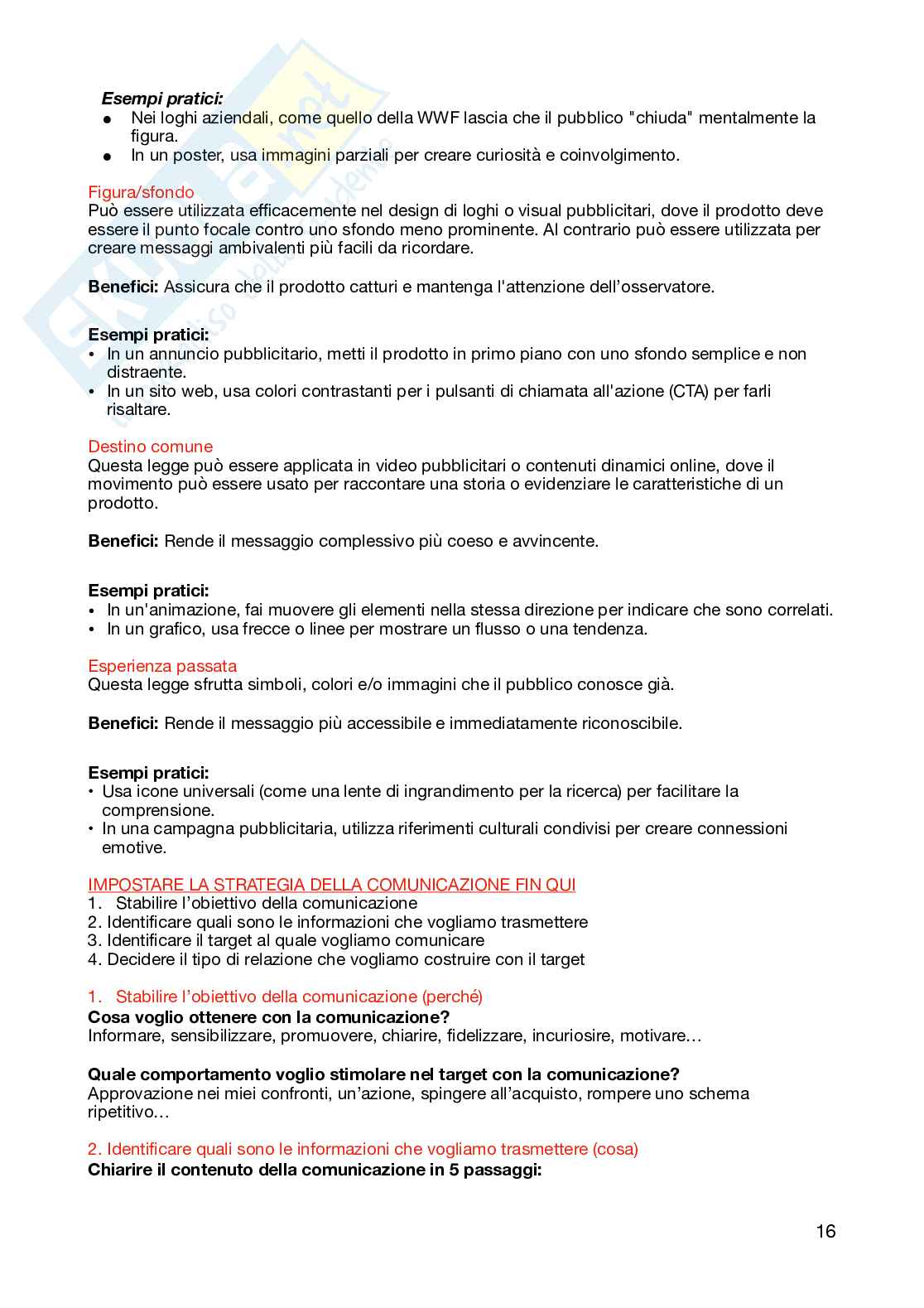 Appunti per l'esame di Psicologia della comunicazione  Pag. 16