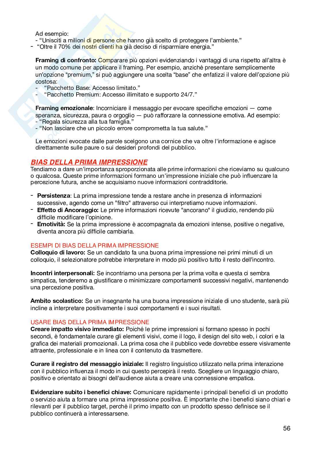 Appunti per l'esame di Psicologia della comunicazione  Pag. 56