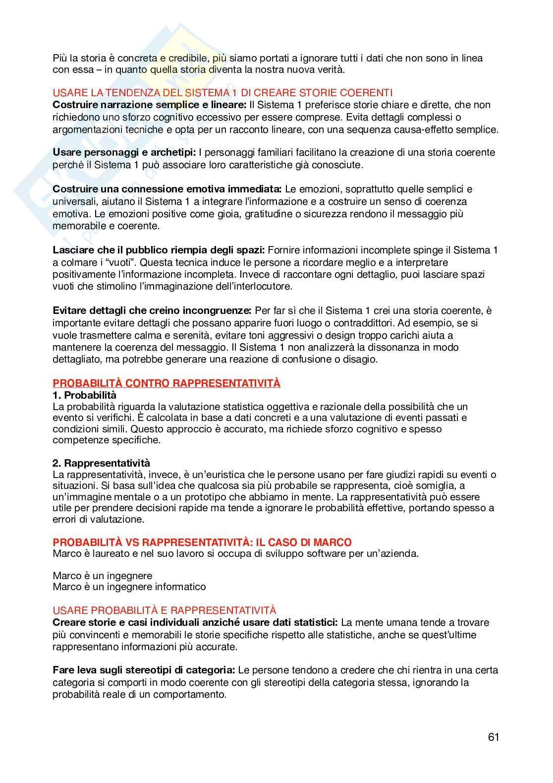 Appunti per l'esame di Psicologia della comunicazione  Pag. 61