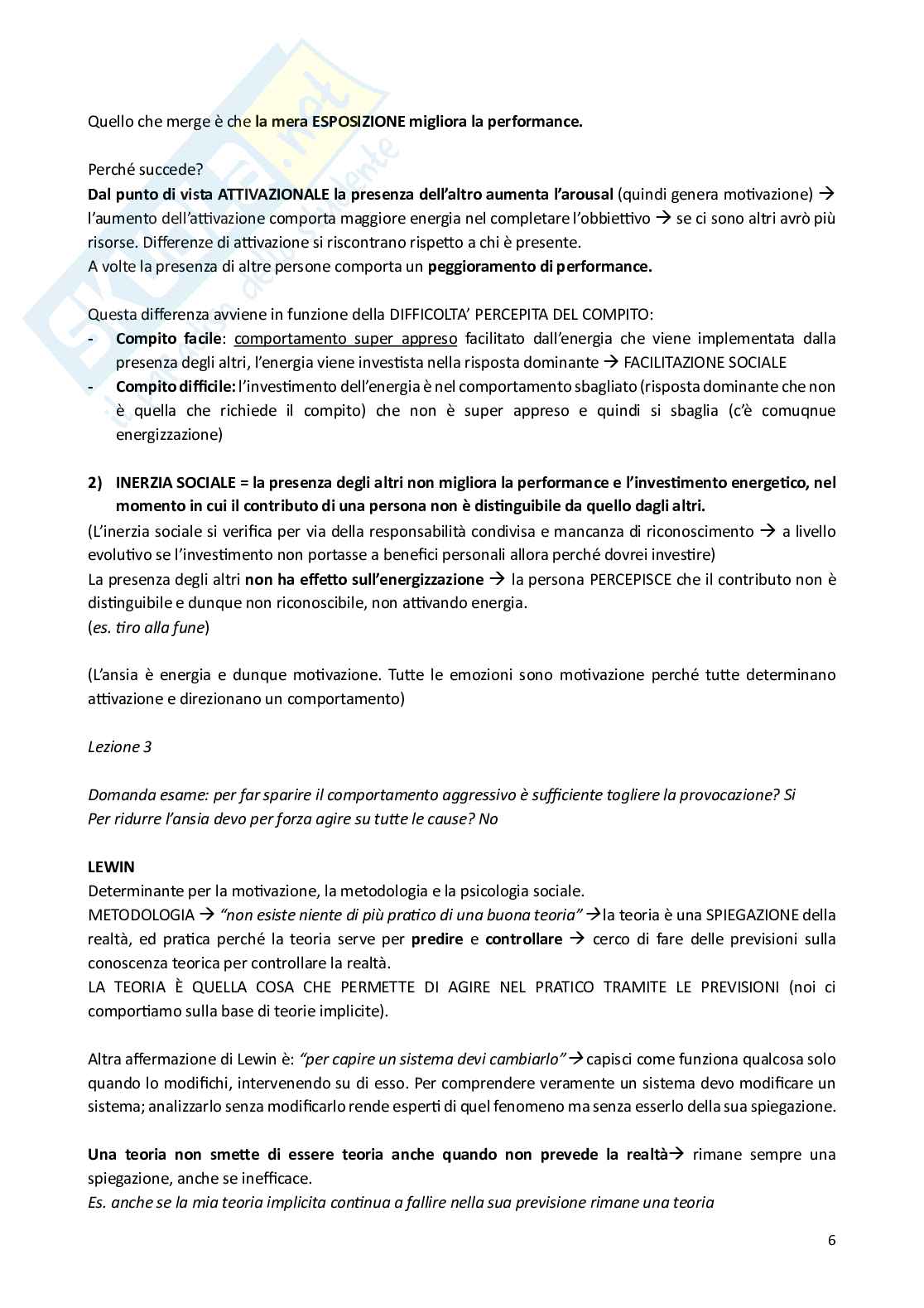 Appunti di Motivazione sociale  Pag. 6