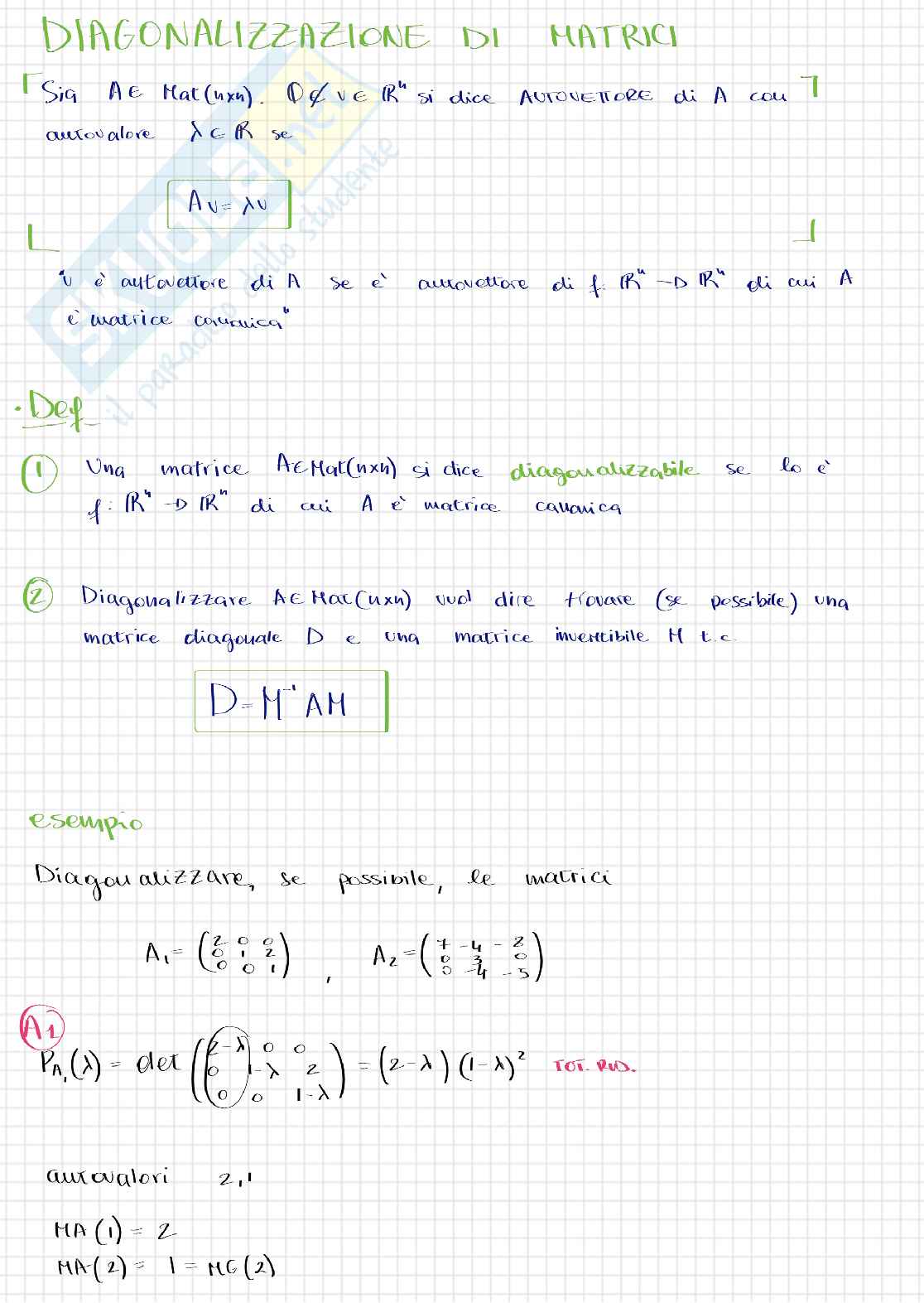 Appunti lezione Geometria e algebra lineare Pag. 6