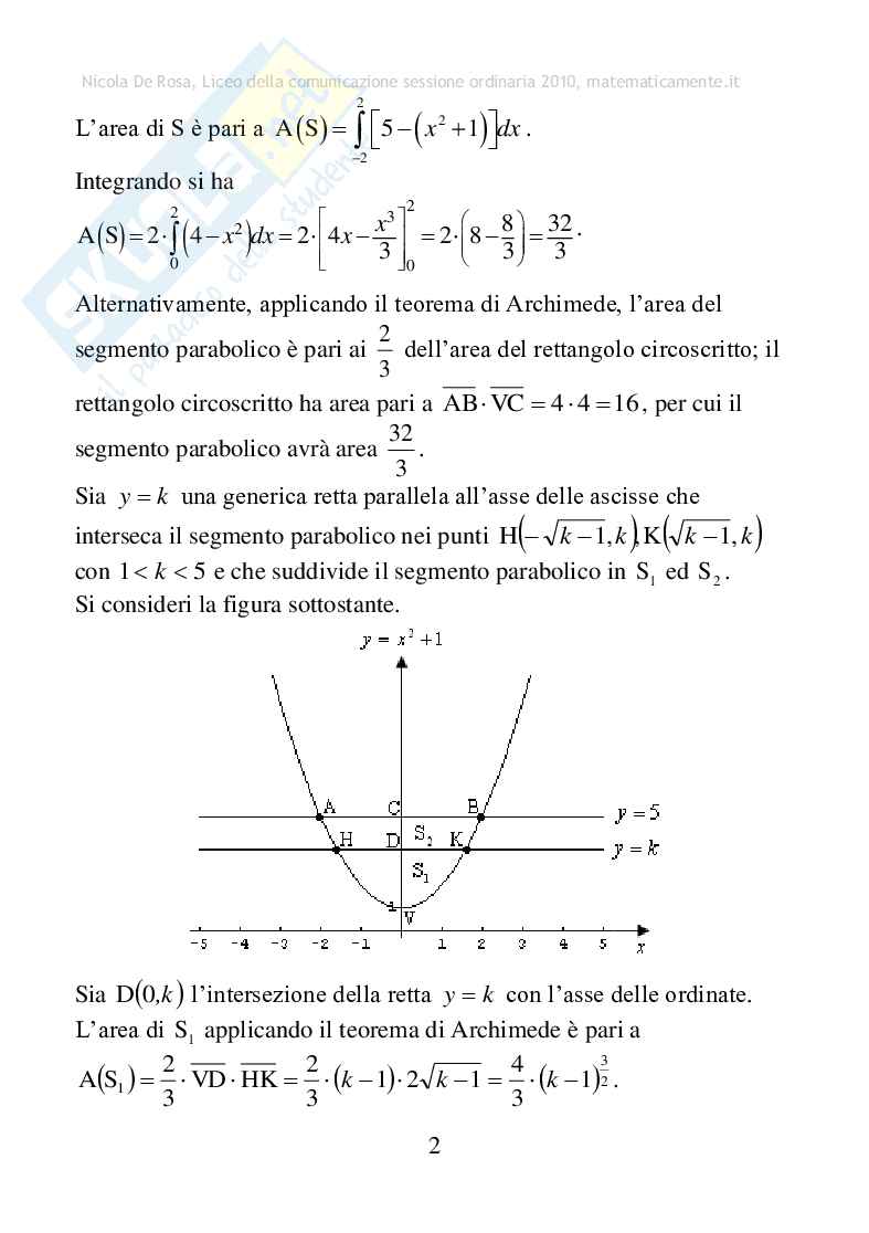 2010 - Liceo della comunicazione, sessione ordinaria Pag. 2