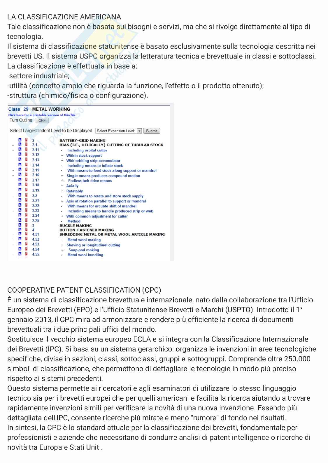 Appunti seminari Gestione della brevettazione e della proprietà industriale Pag. 2