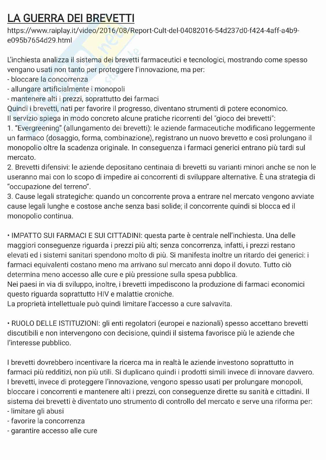 Appunti seminari Gestione della brevettazione e della proprietà industriale Pag. 21