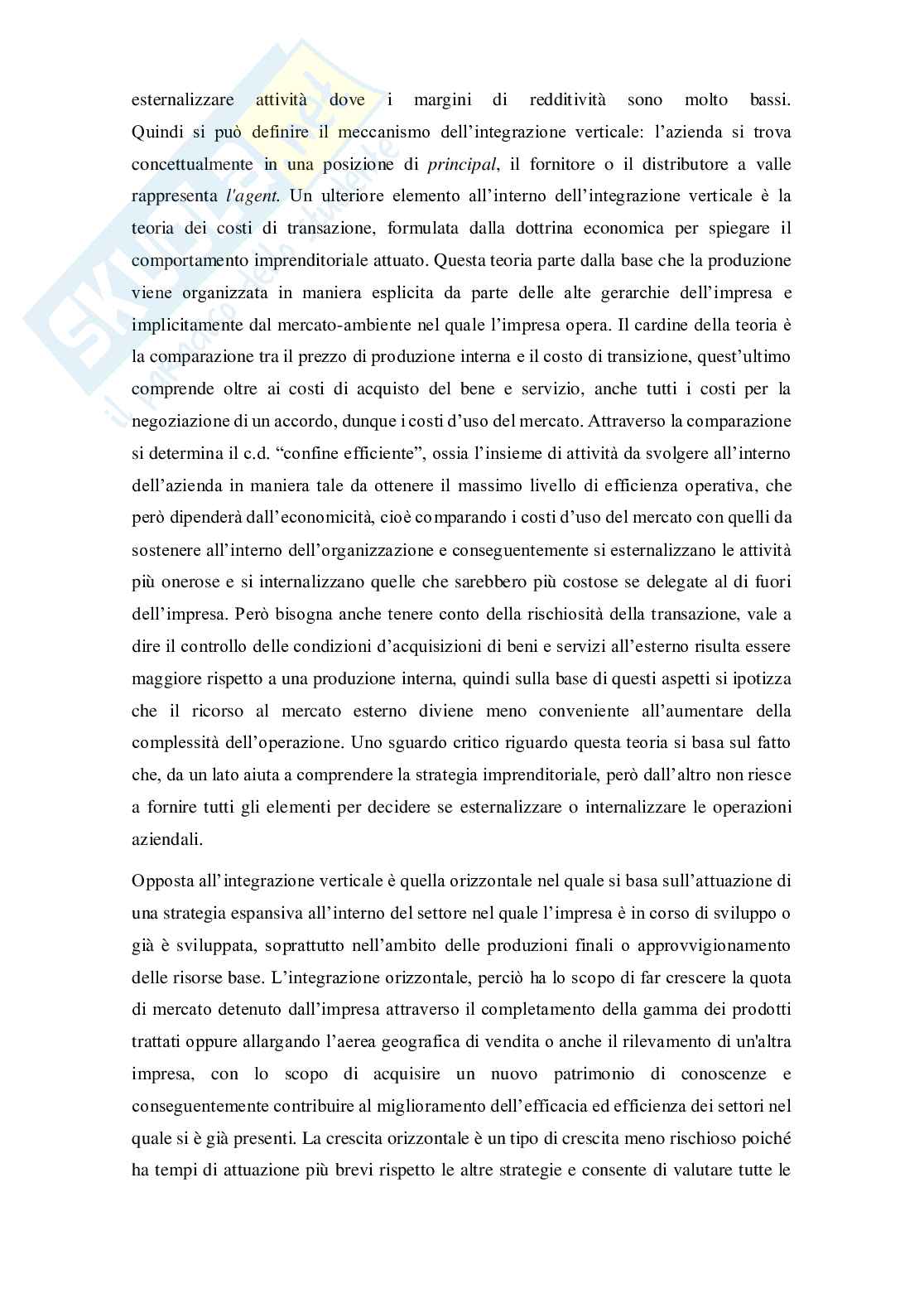 Tesi economia e gestione delle imprese (Lo stretto legame tra le politiche di marketing e le strategie aziendali) Pag. 21