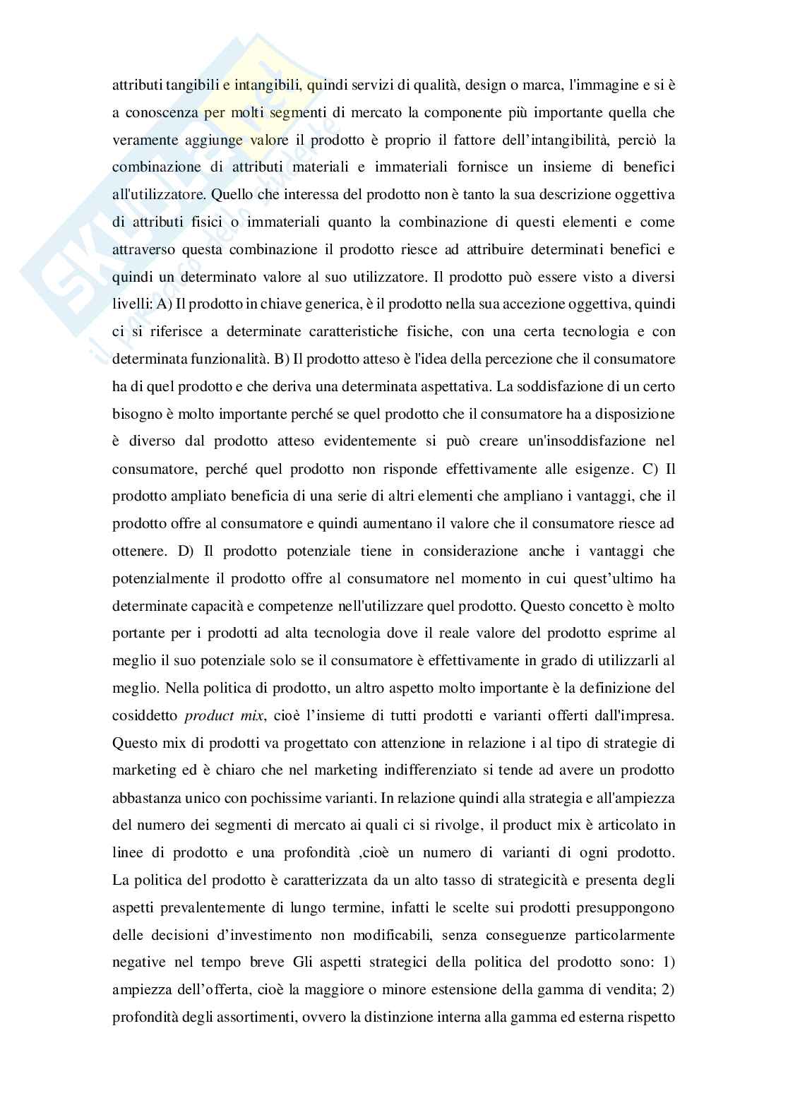 Tesi economia e gestione delle imprese (Lo stretto legame tra le politiche di marketing e le strategie aziendali) Pag. 41