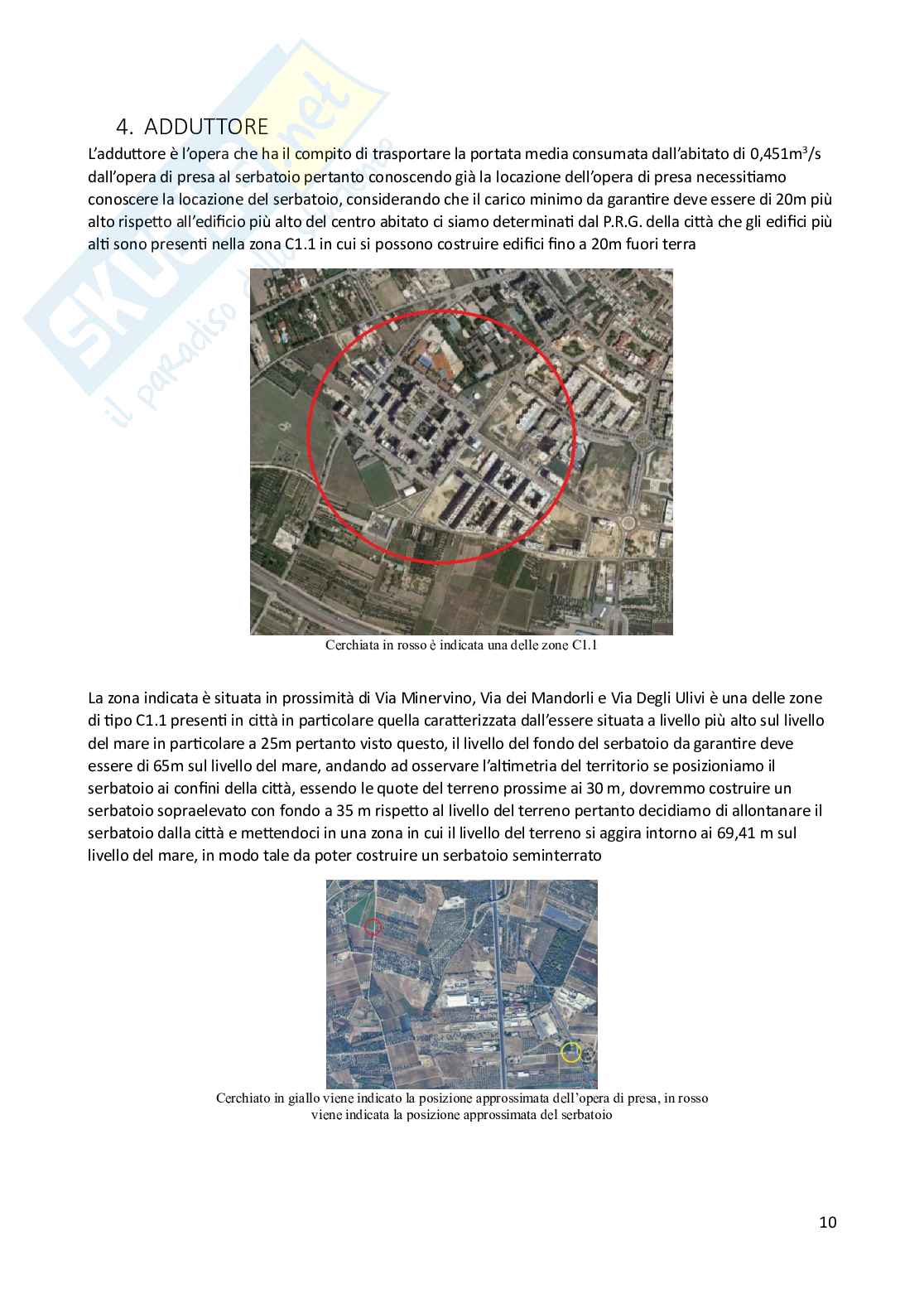 Relazione tecnica progetto Costruzioni idrauliche Pag. 11