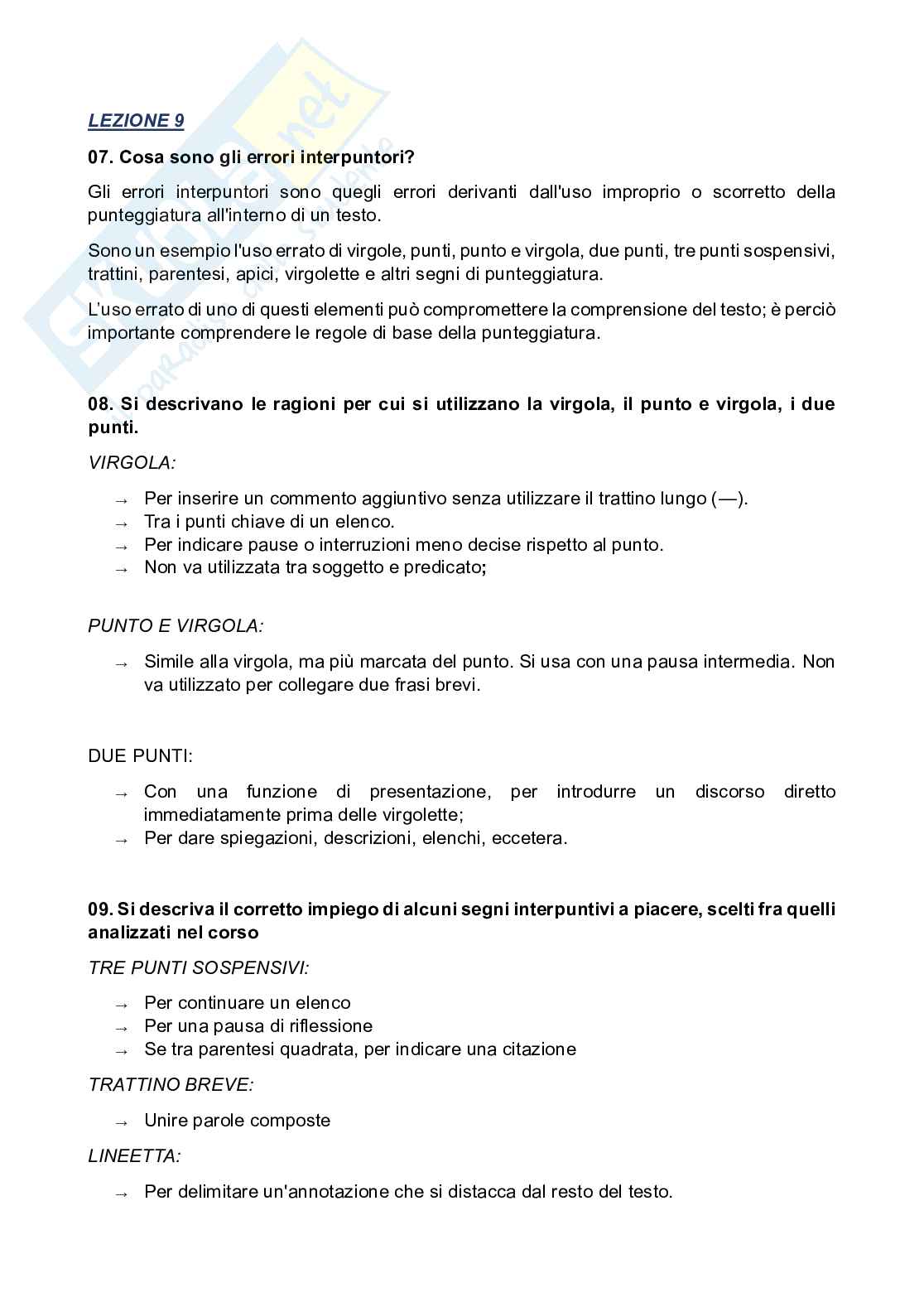 Paniere Laboratorio di scrittura - Risposte aperte - aggiornato (2026) Pag. 11