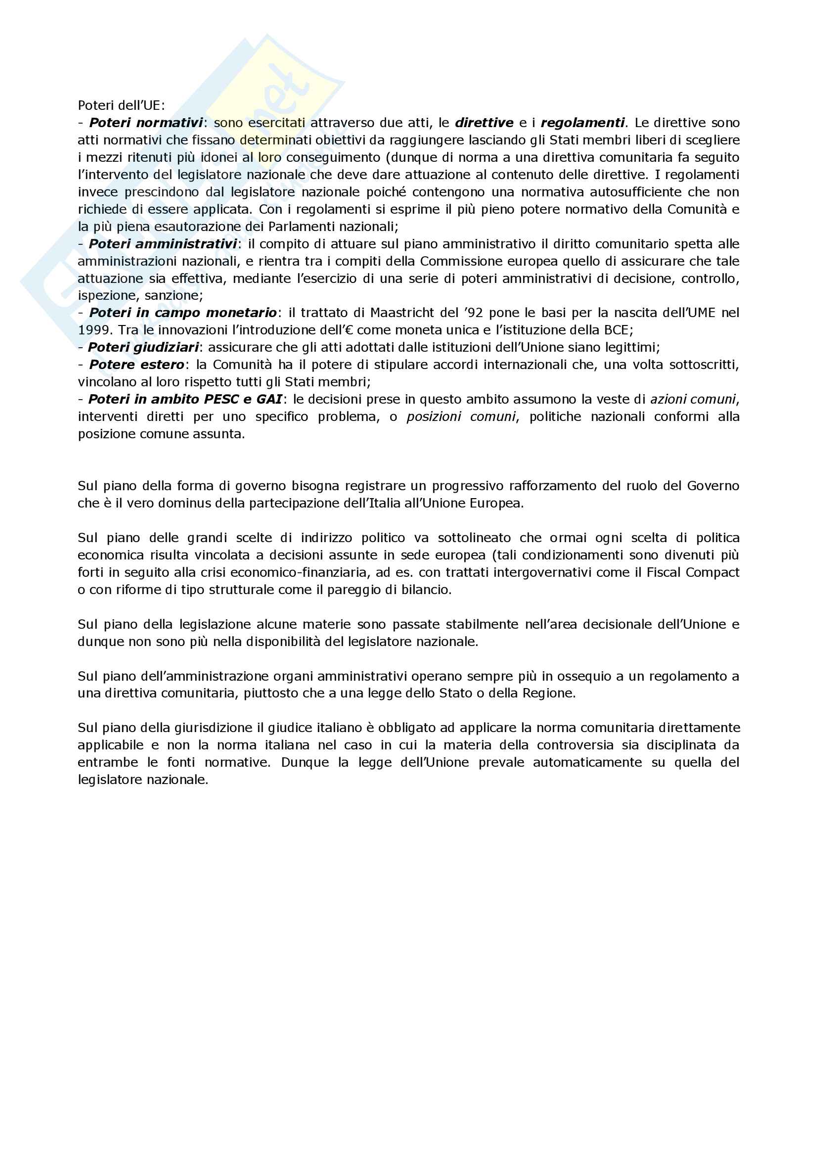 Riassunto esame Istituzioni di diritto pubblico, prof. Zammartino, libro consigliato Diritto costituzionale e pubblico, Caretti, De Siervo Pag. 11