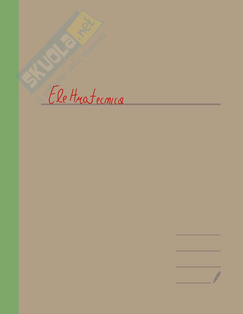 Appunti Elettrotecnica e macchine elettriche Pag. 1