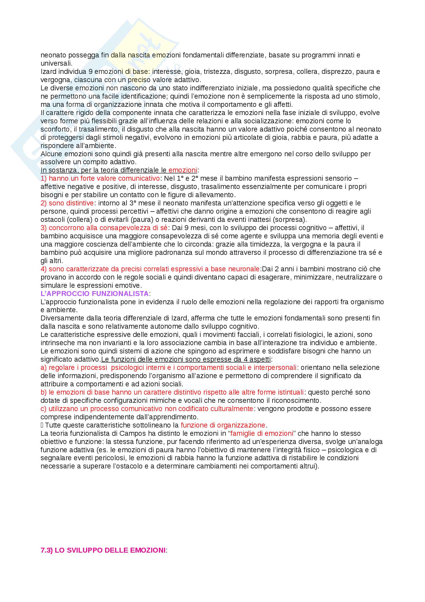 Riassunto esame psicologia dello sviluppo, prof Macchi Cassia, libro consigliato Camaioni e Miller Pag. 36