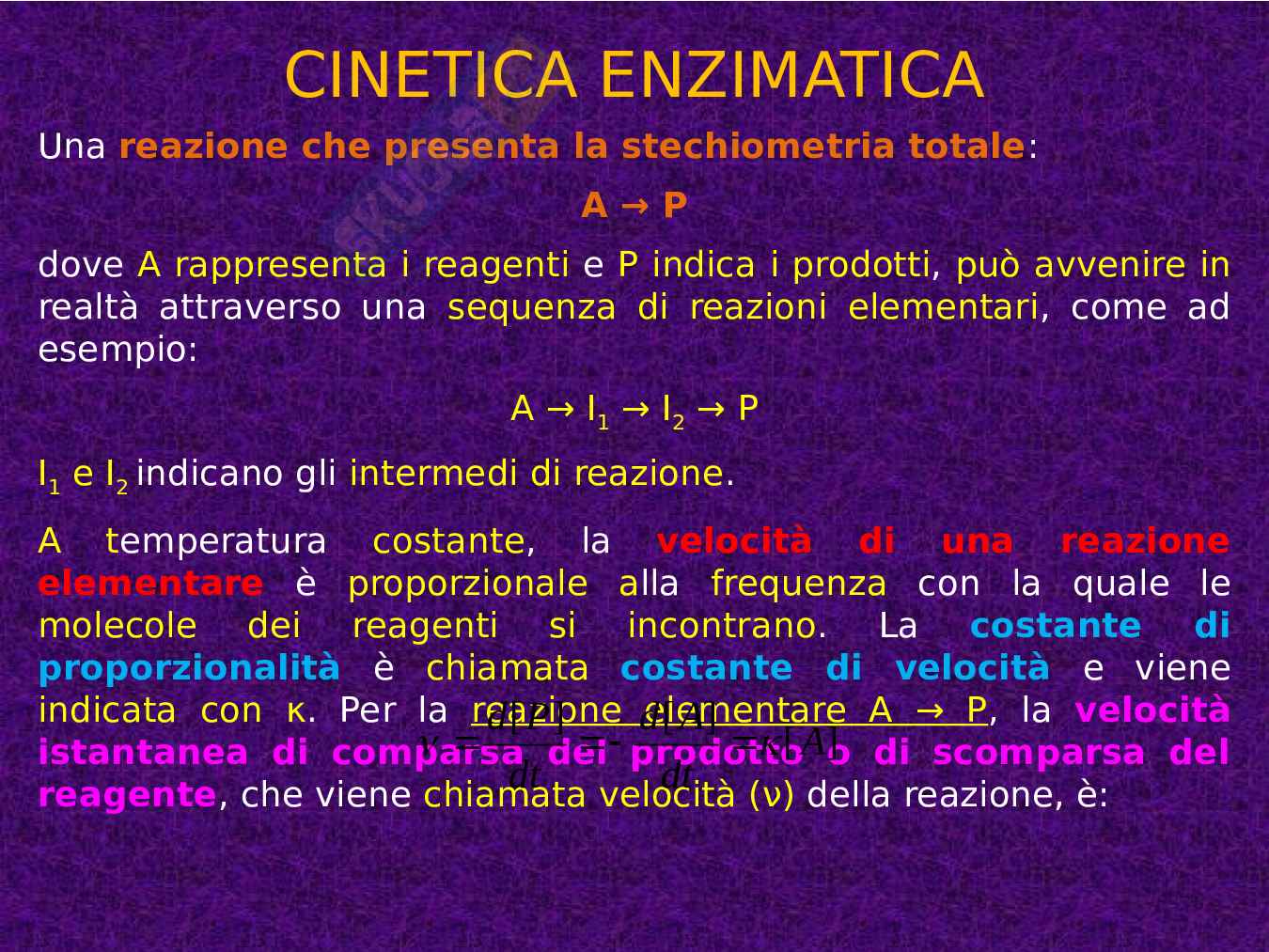 Enzimi e cinetica enzimatica Pag. 46