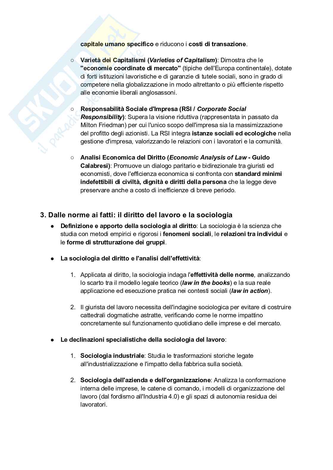 Riassunto esame Diritto del lavoro, Prof. Boscati Alessandro, libro consigliato Diritto del lavoro, Del Punta Pag. 36
