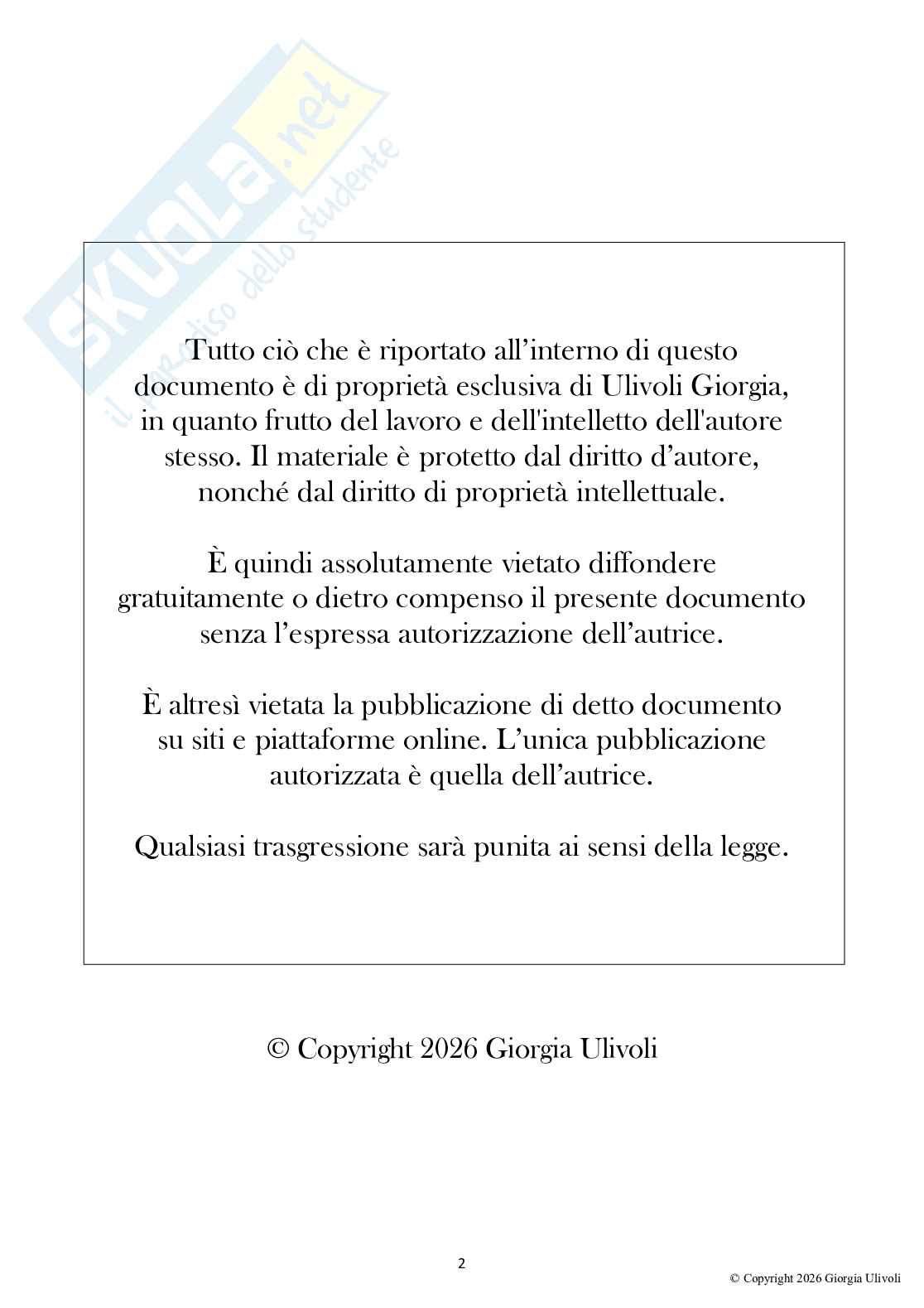 Appunti delle lezioni di Diritto processuale civile A, 2026 Pag. 2