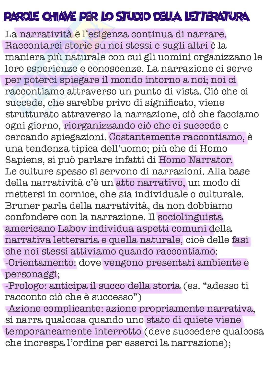 Appunti di Letteratura inglese 1   Pag. 1
