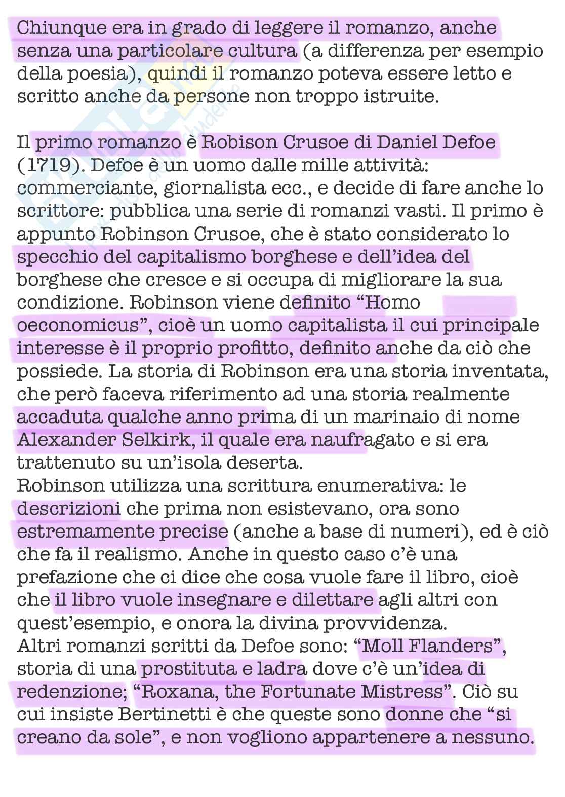 Appunti di Letteratura inglese 1   Pag. 11