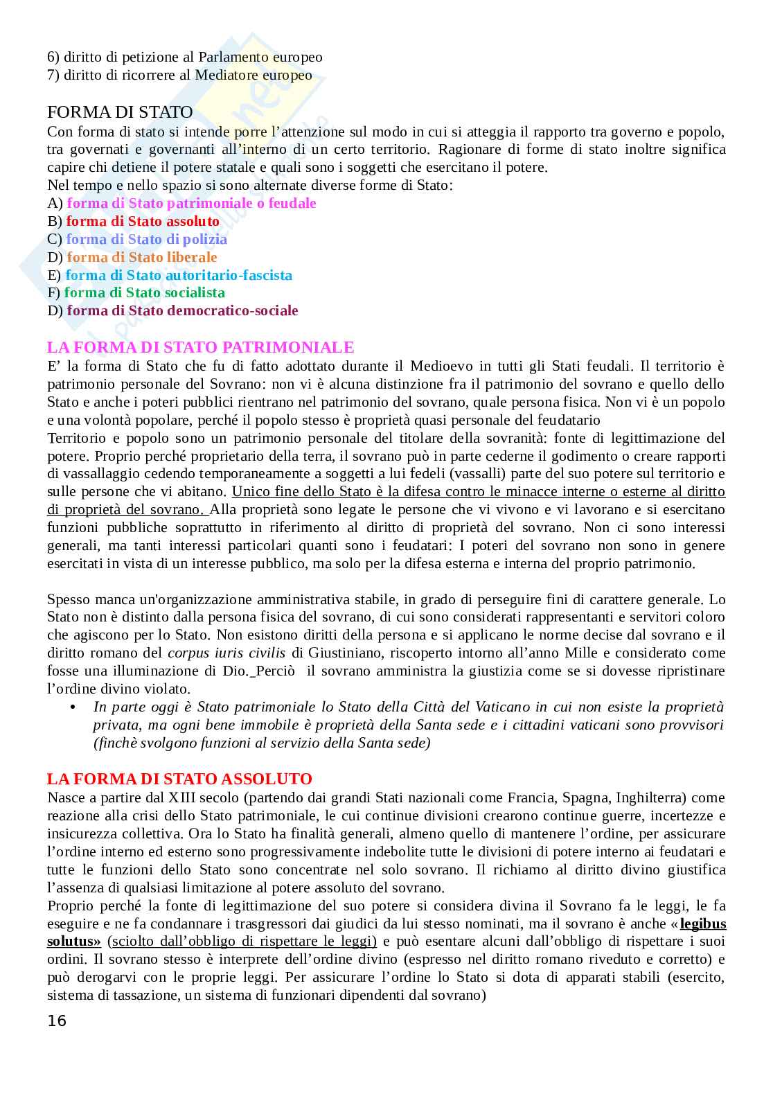Appunti Diritto costituzionale Pag. 16
