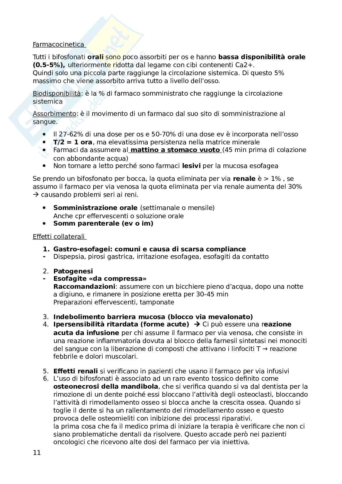 Appunti completi lezioni Farmacoterapia 2 Pag. 11