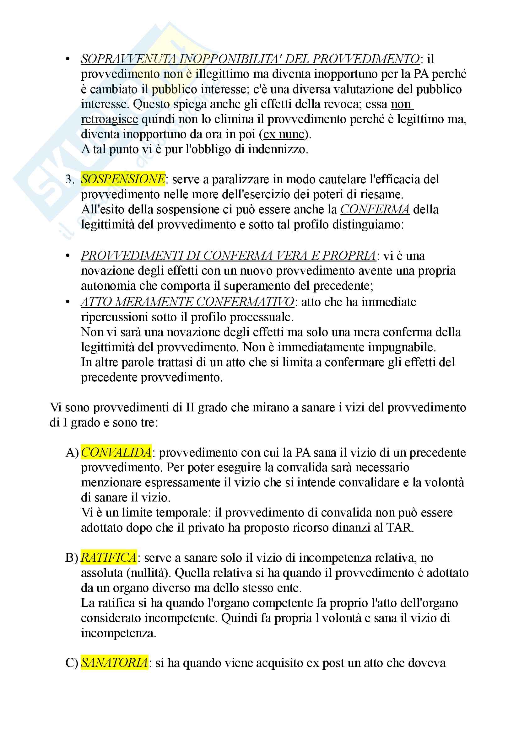 Riassunto esame Diritto amministrativo, prof. D'Emma Pag. 6