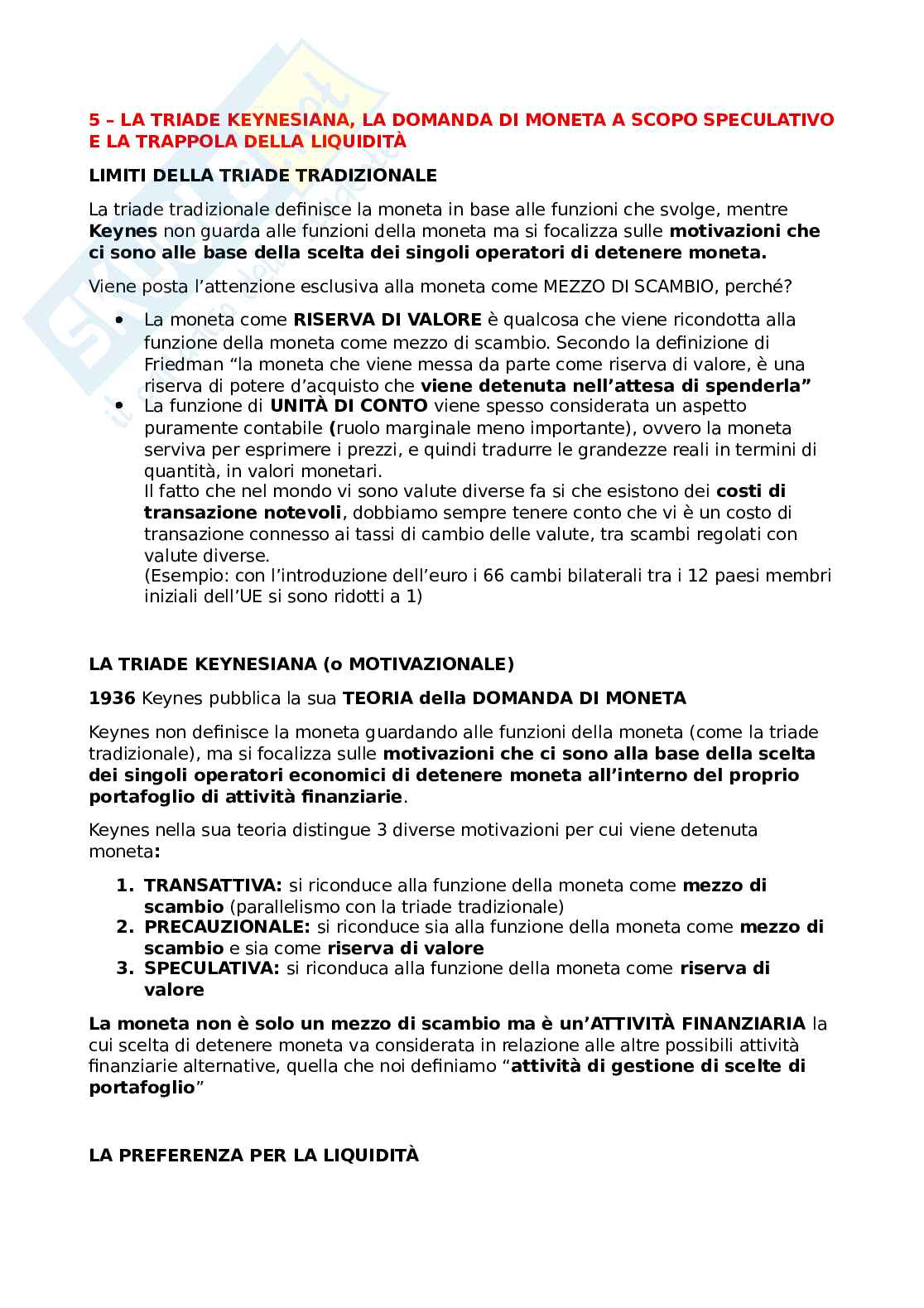 Appunti lezione Economia politica Pag. 1
