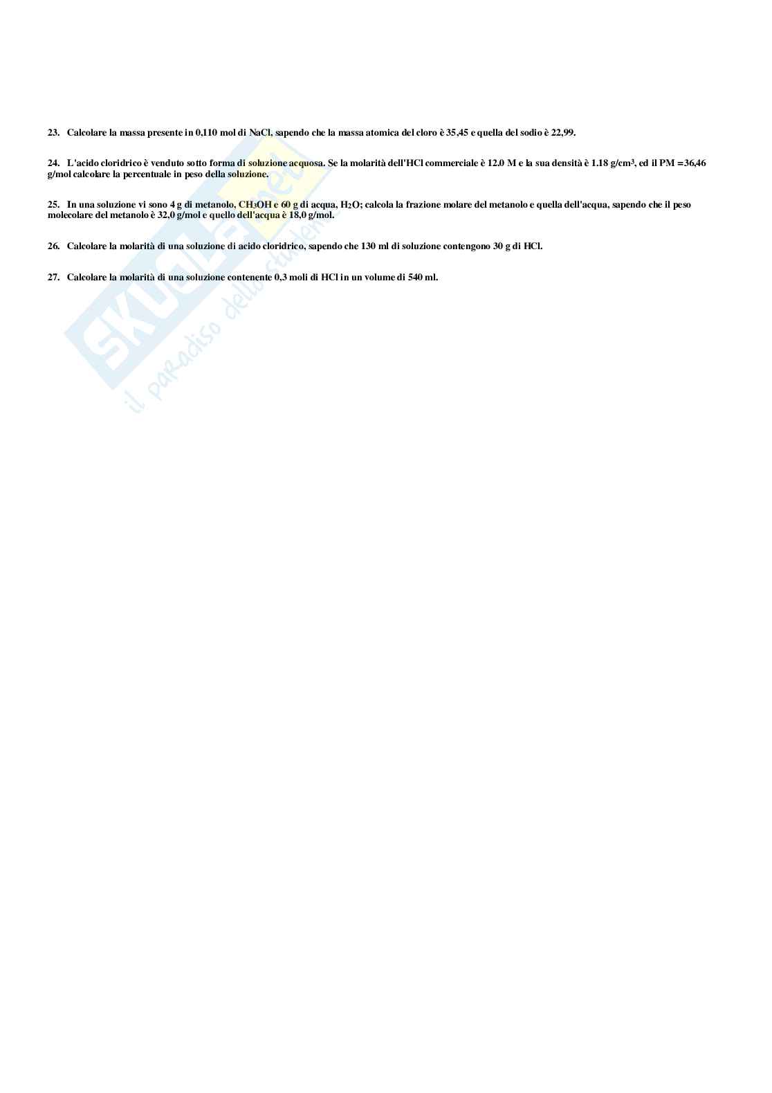 Paniere Chimica generale e inorganica - Risposte multiple - aggiornato (2026) Pag. 56