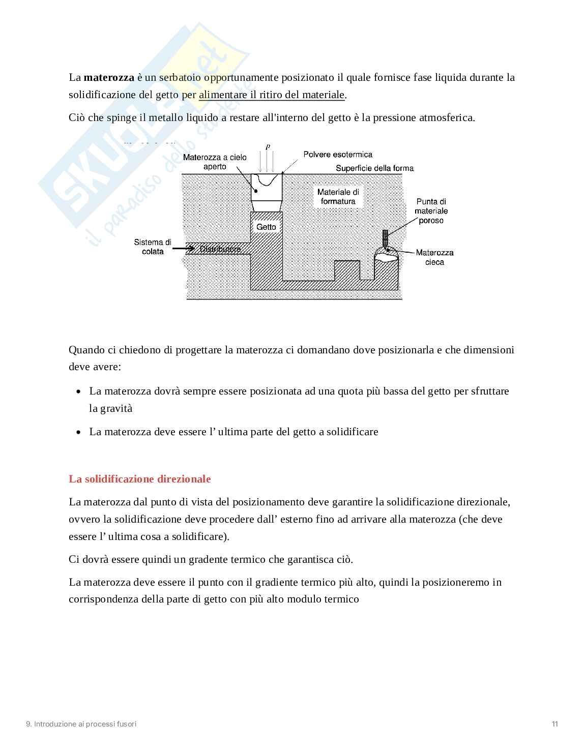 Introduzione ai processi fusori Pag. 11