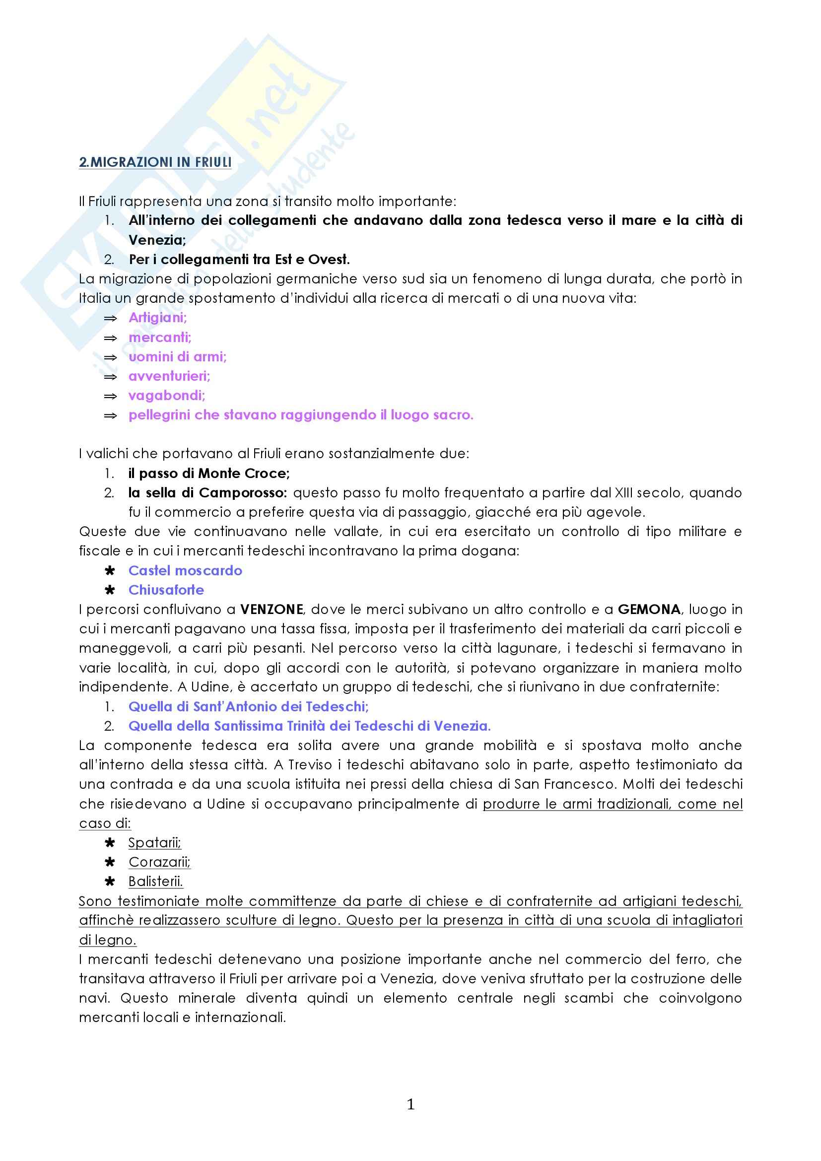 Riassunto esame Storia medievale, prof. Cammarosano, libro consigliato Lombardi in Friuli, Davide Pag. 1