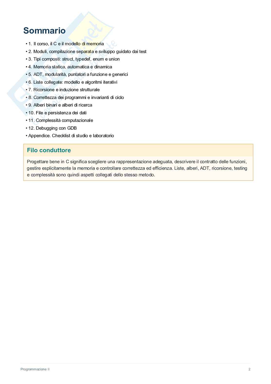Appunti di Programmazione II Pag. 2