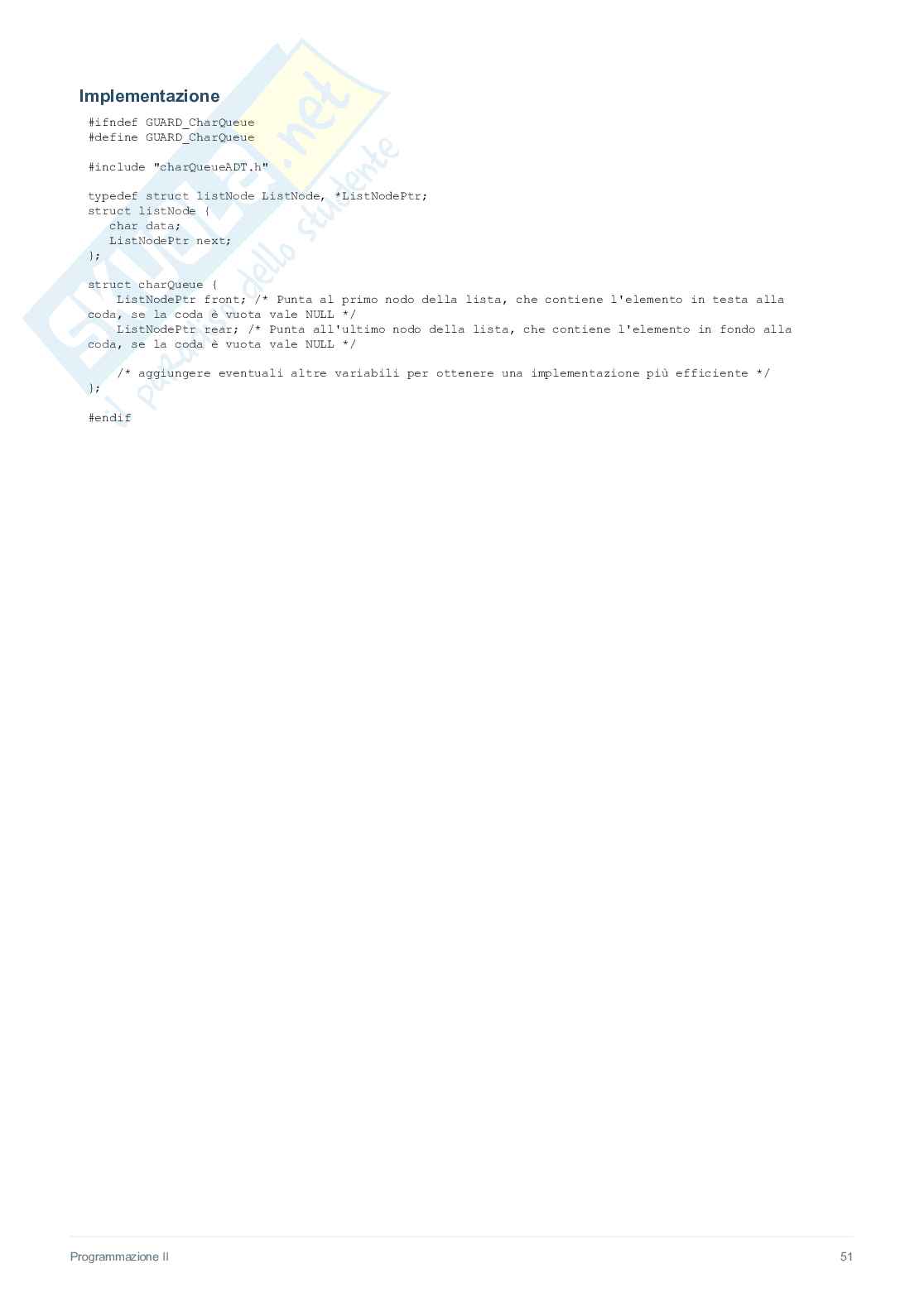 Appunti di Programmazione II Pag. 51